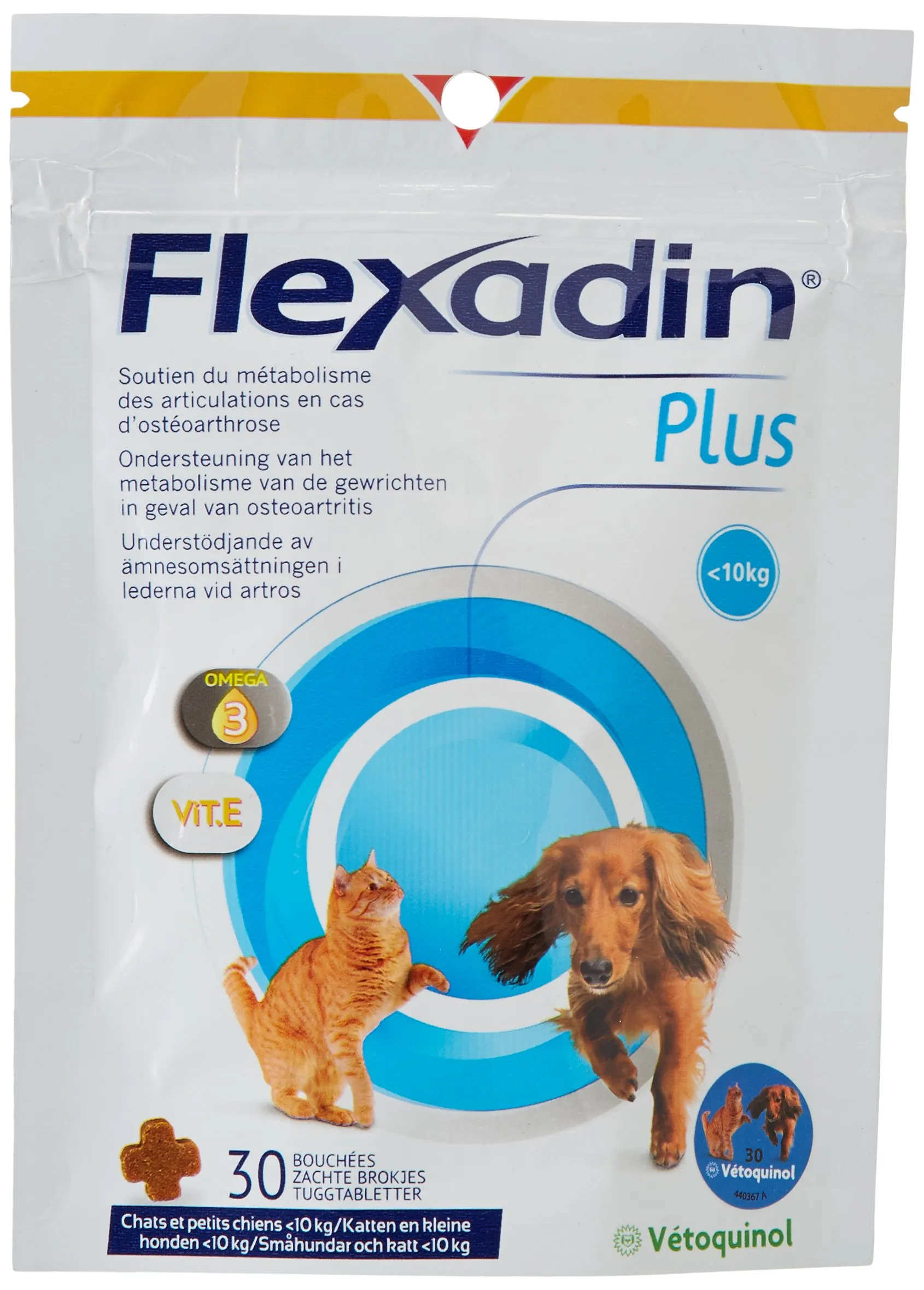 Flexadin Plus Integratore Alimentare per Cani e Gatti di Meno di 10 kg