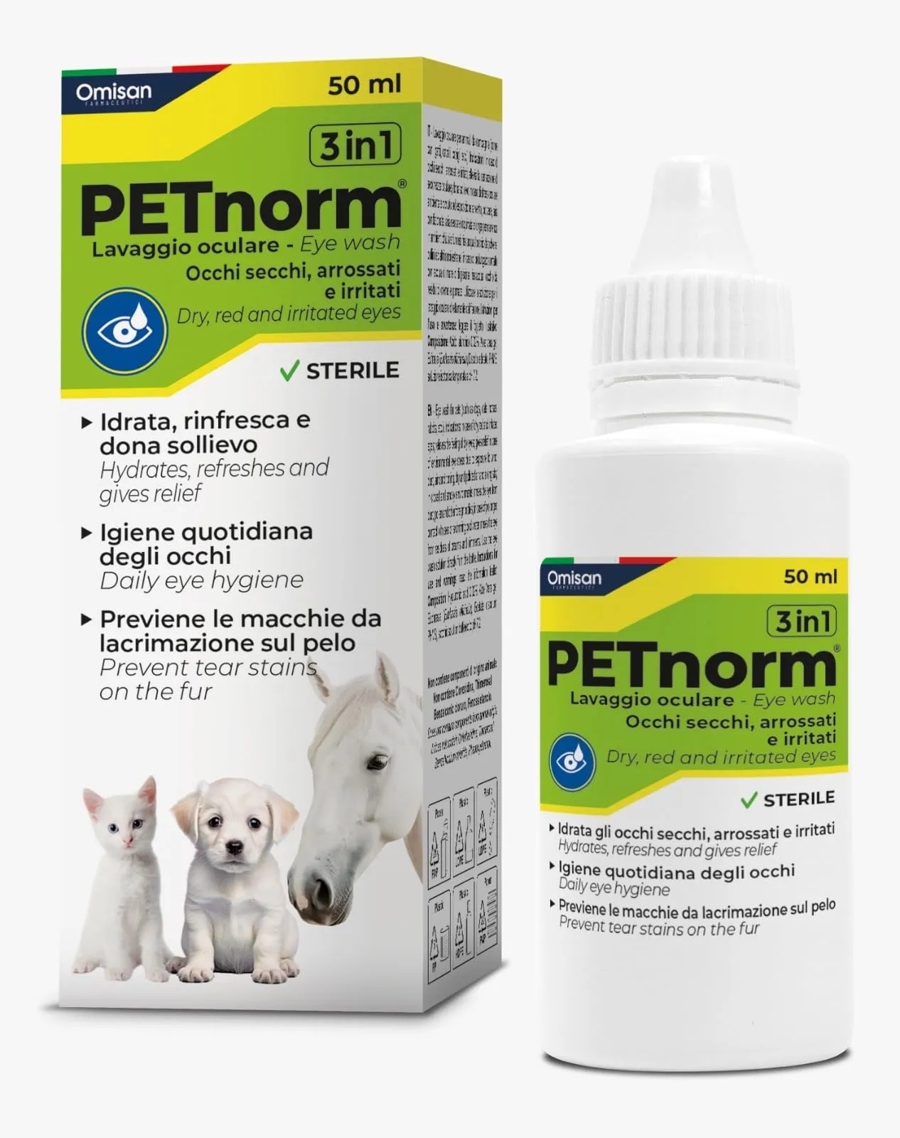 PETnorm Lavaggio Oculare Sterile 3in1
