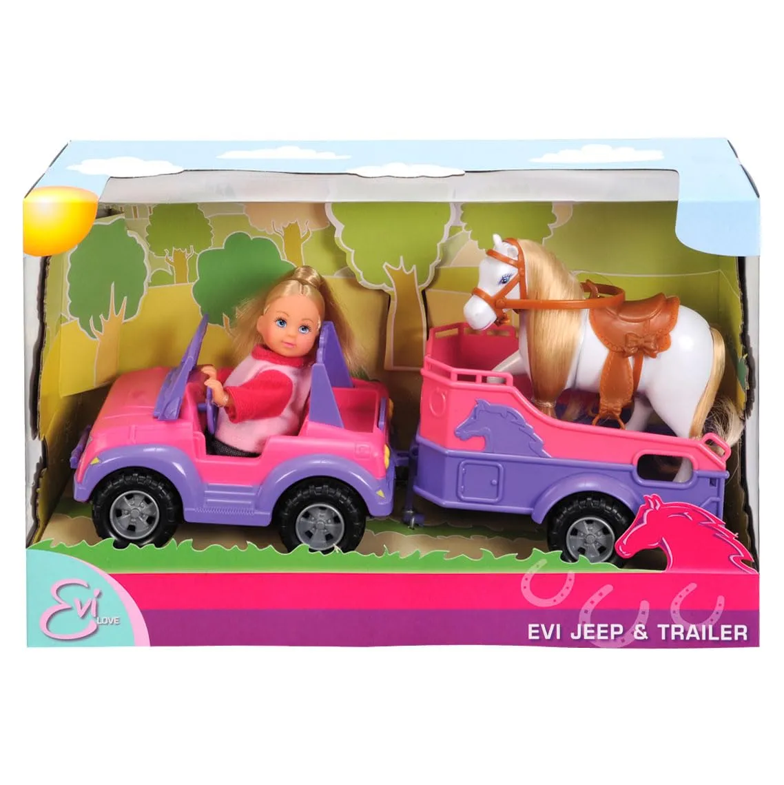 Simba Evi Love: Avventure a Cavallo con Macchina e Rimorchio