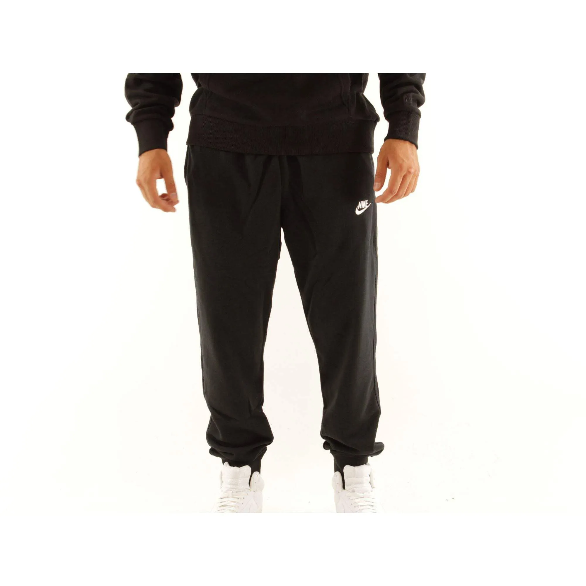 Nike M NSW Club Jggr Ft Pantaloni Sportivi da Uomo, Nero/Bianco