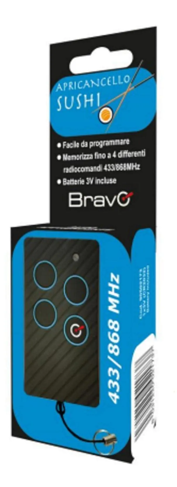Bravo Sushi Radiocomando Auto-apprendente 433/868MHz