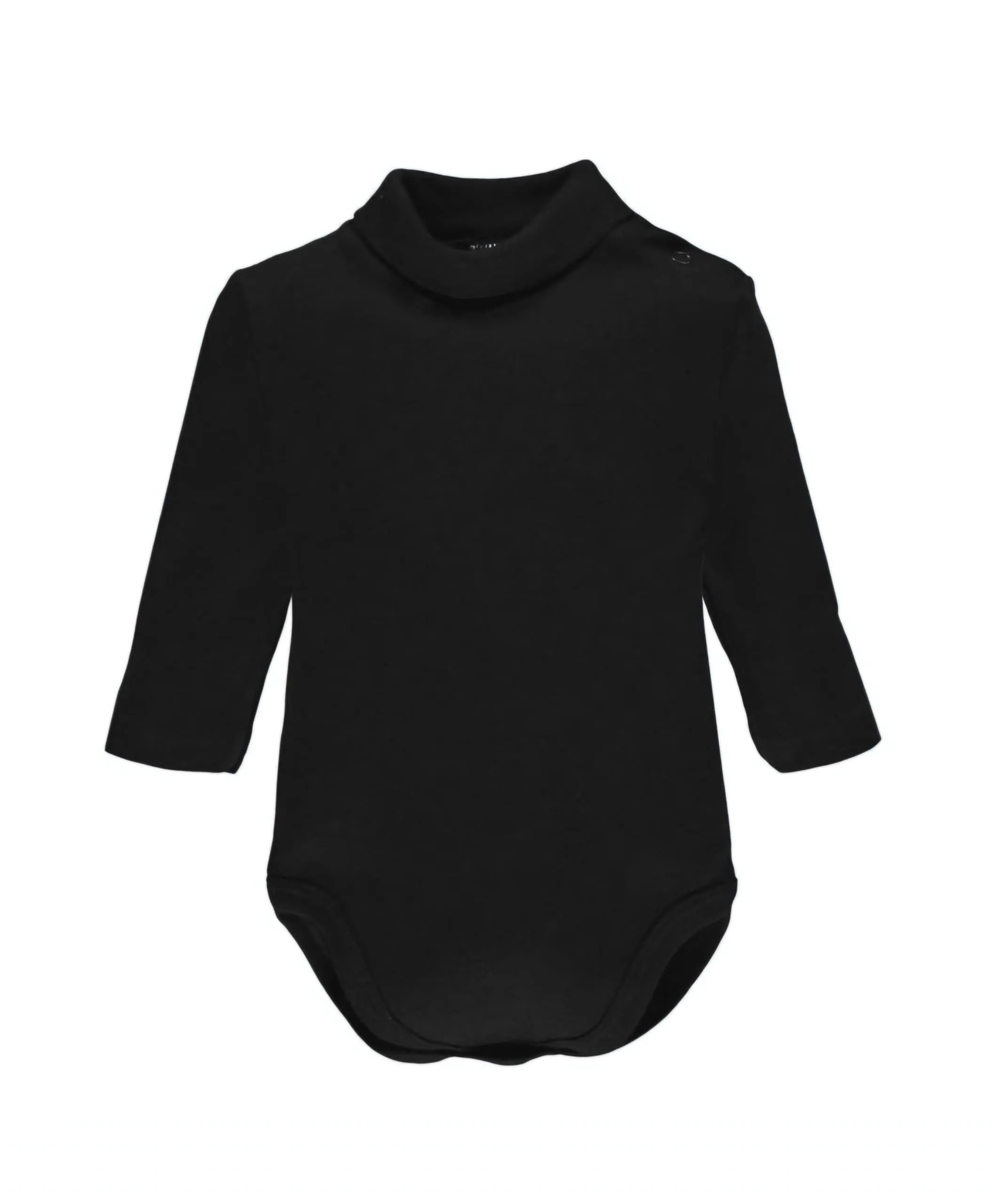 Ellepi Body Lupetto Manica Lunga Caldo Cotone Neonato Collo Alto - Nero 2 Anni
