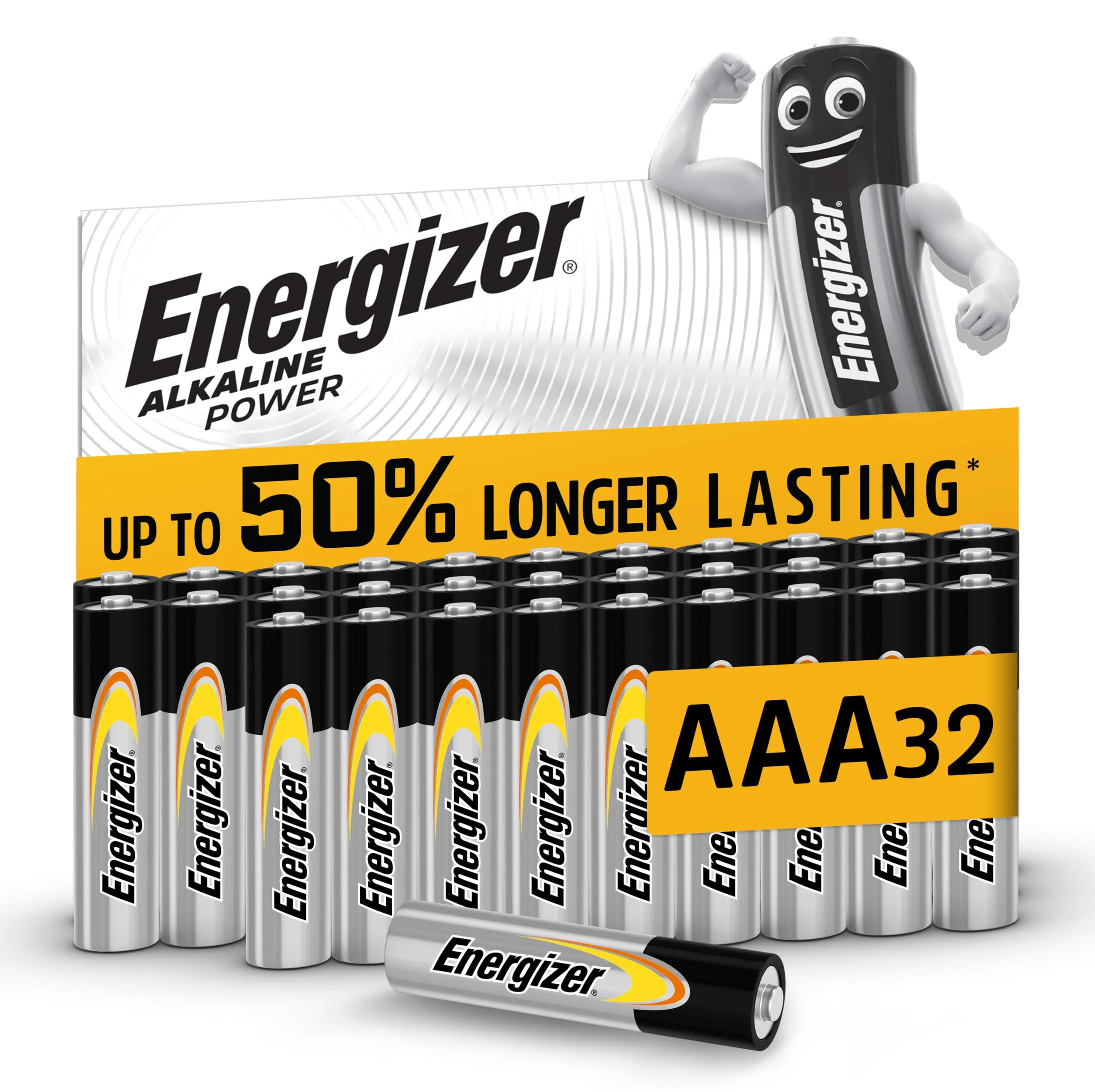 Energizer Alkaline Power AAA, Confezione da 32