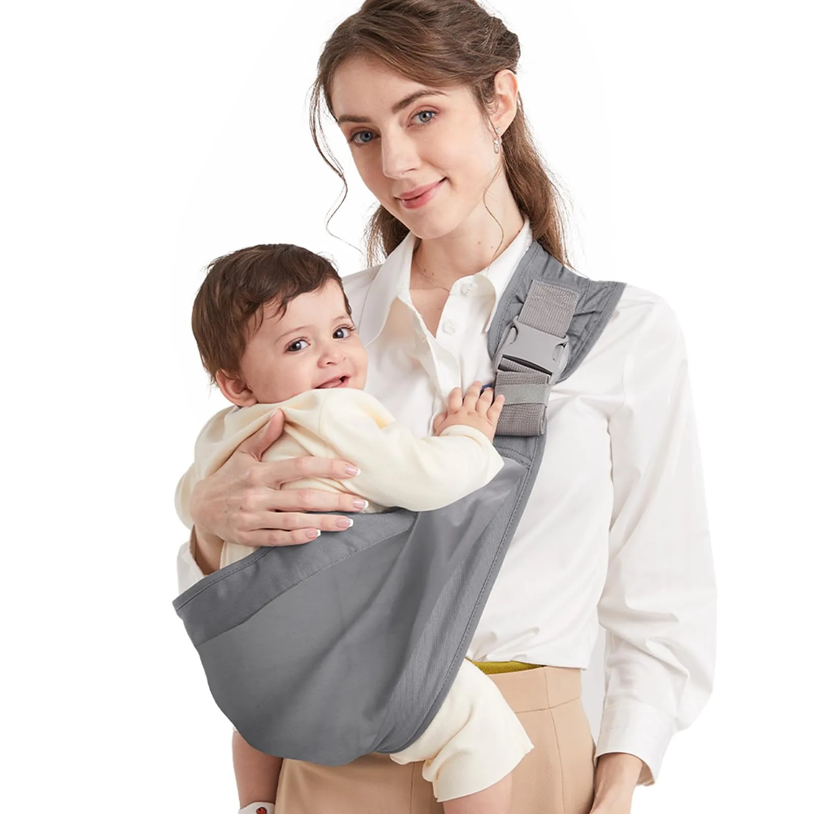 Fascia Porta Bebè Mumgaroo Grigia: Comfort e Sicurezza per Te e il Tuo Bambino