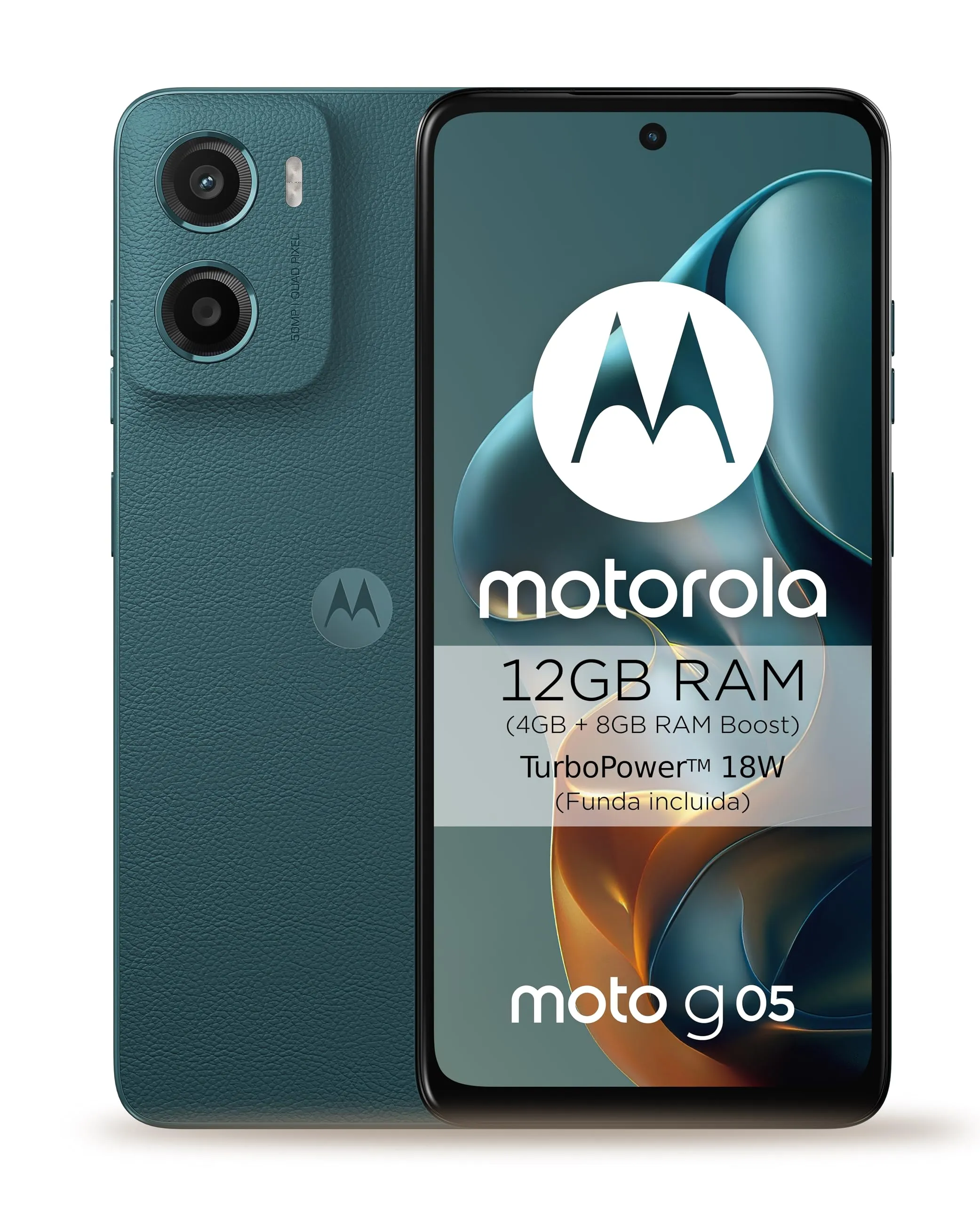 Motorola Moto G05 Verde - Smartphone Android con Display 6.67", 4GB RAM, 64GB ROM e Fotocamera 50MP