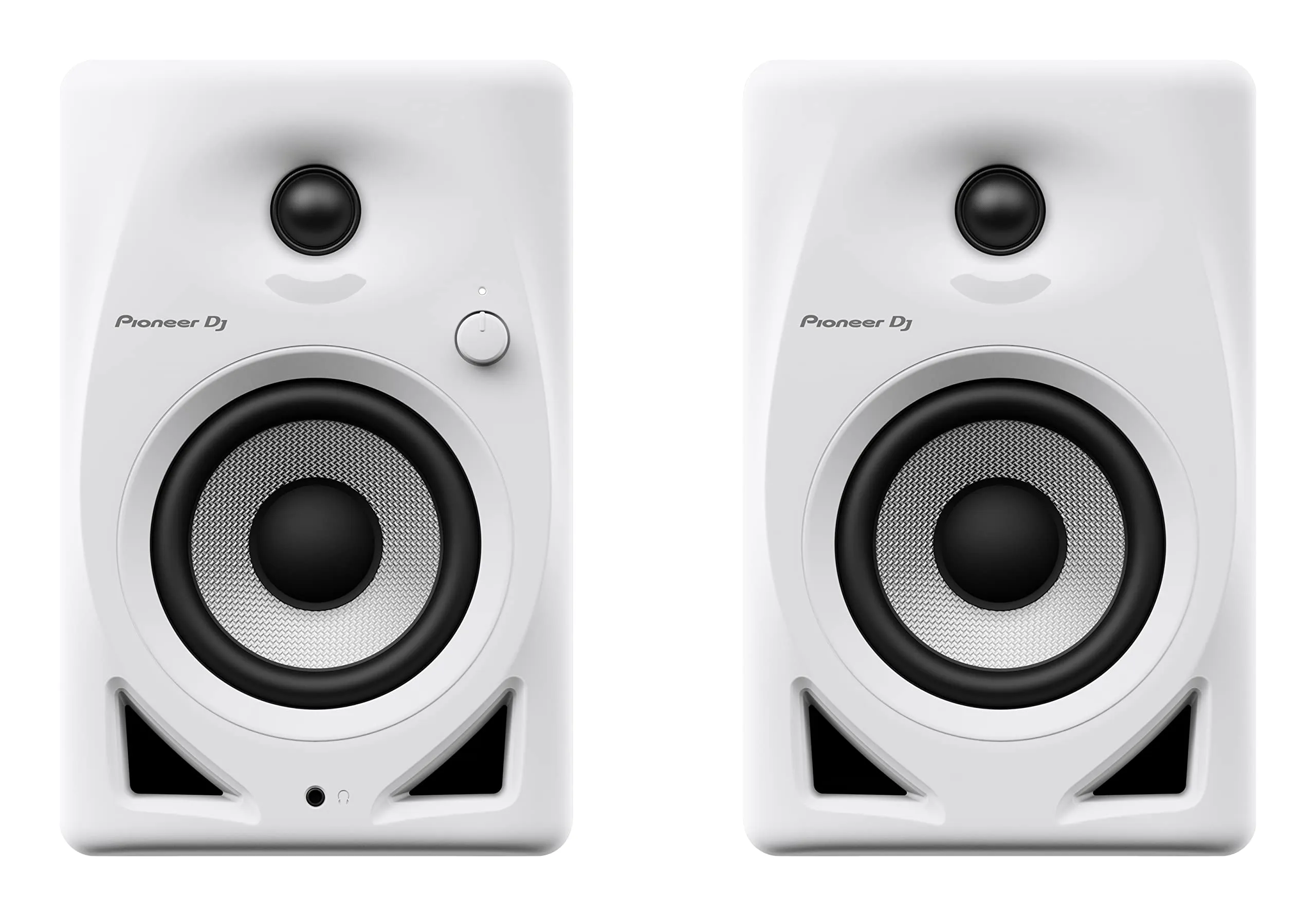 Pioneer DJ DM-40D-W: Sistema di Monitor Bi-Amplificato Attivo per DJ e Produzione Musicale, Bianco