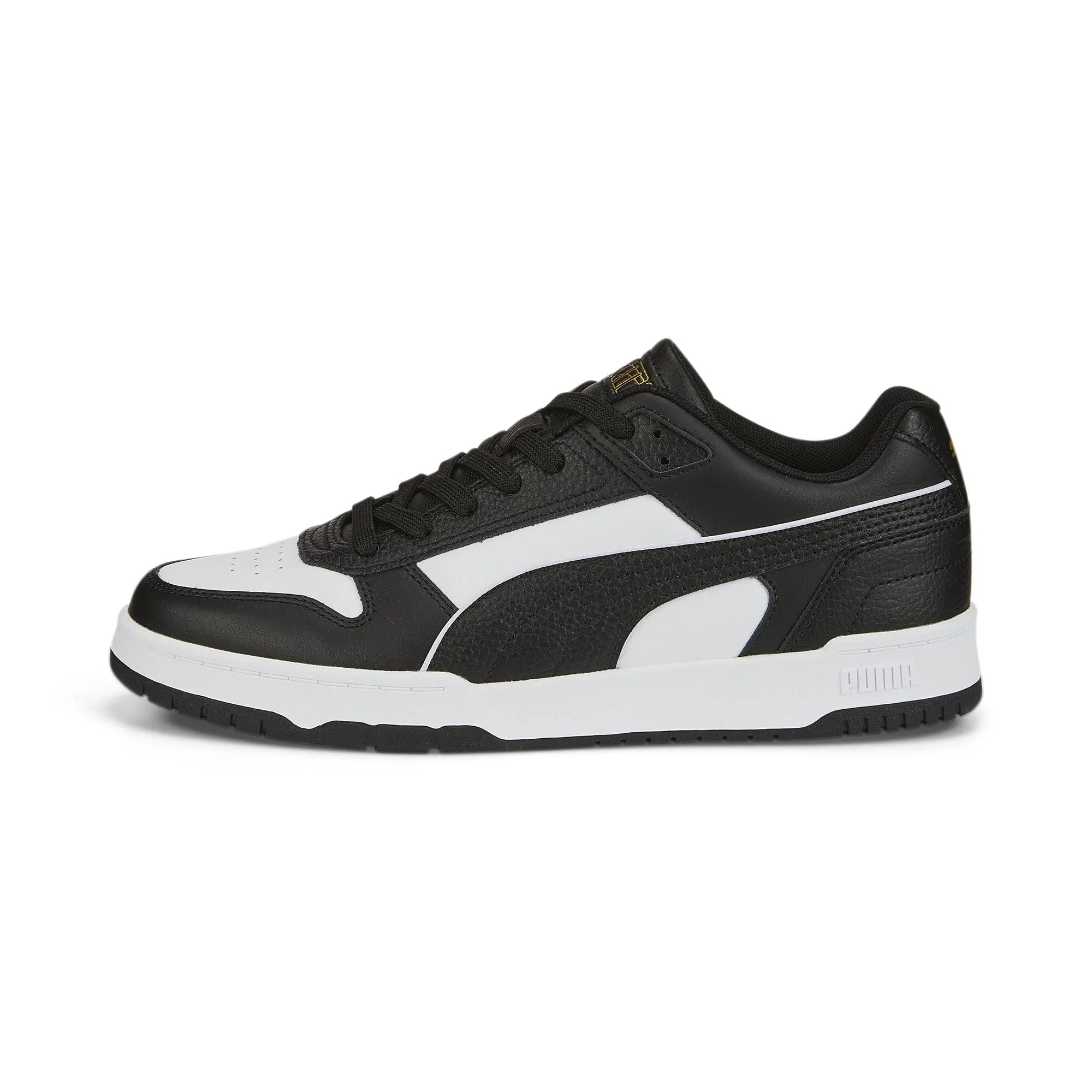 PUMA RBD Game Low, Scarpe da Ginnastica Unisex - Adulto, Puma Black Puma White Puma Team Gold