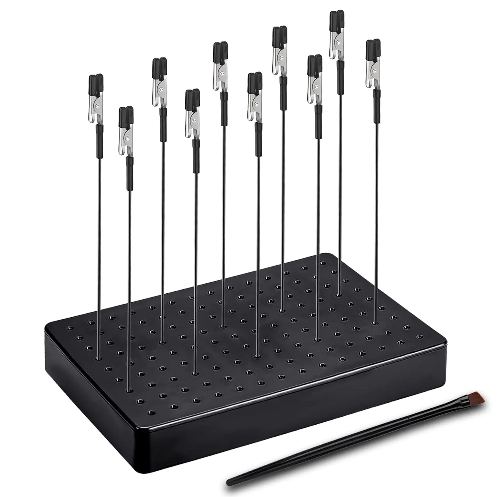 Set Completo per Modellismo con Base, Pinze a Coccodrillo e Spazzola
