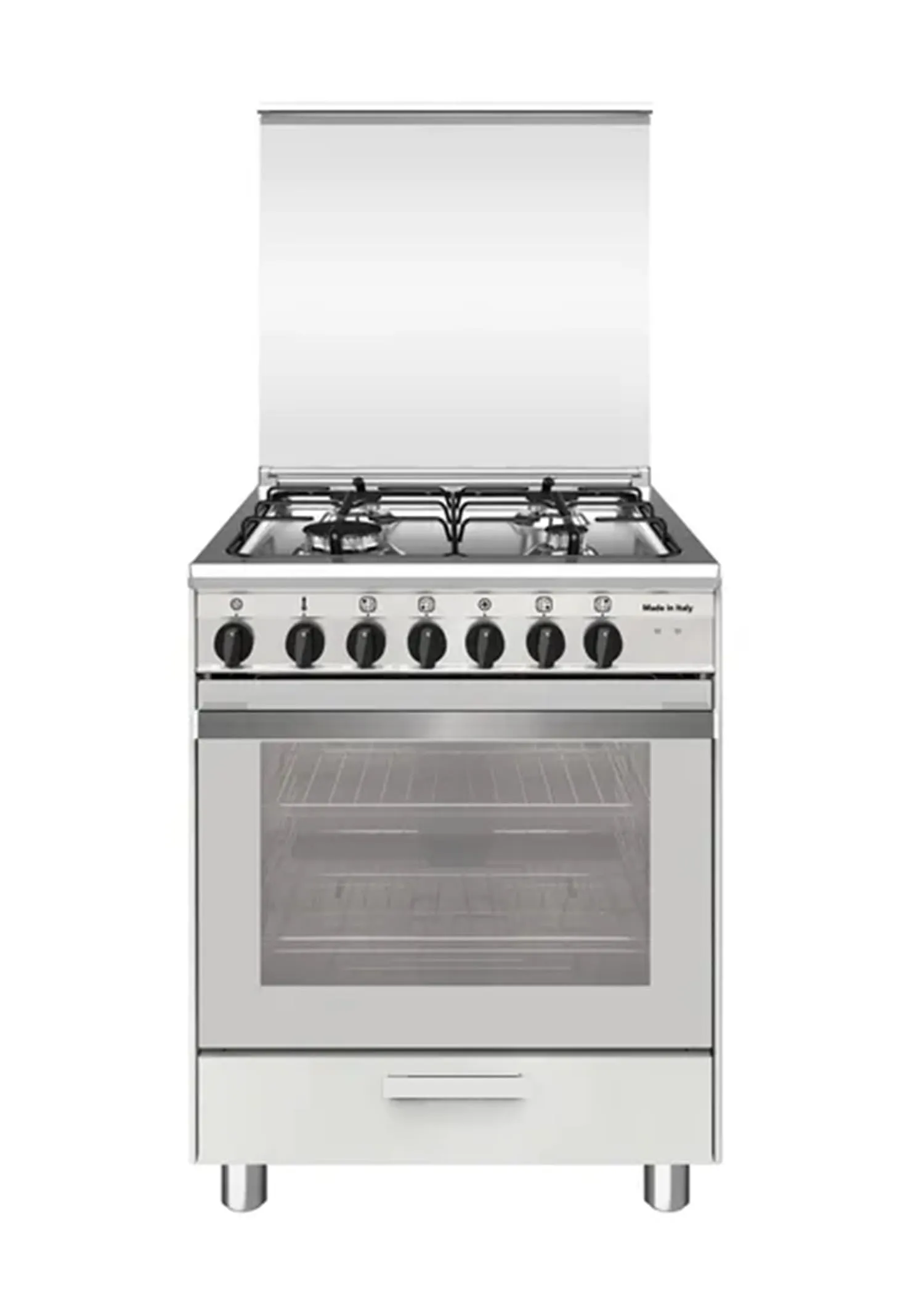 Cucina a gas con forno elettrico SA664MWH6 Candy