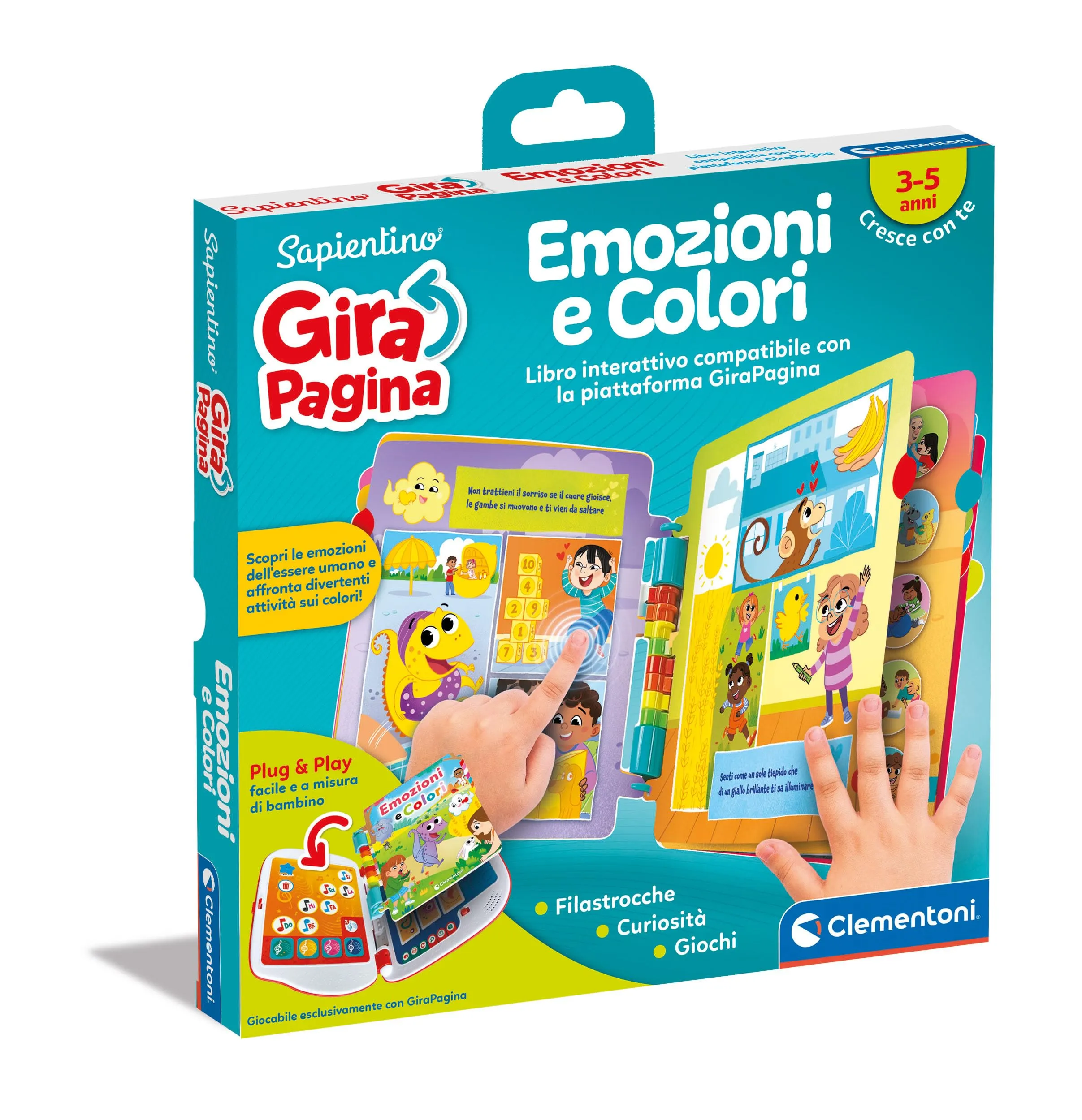 Clementoni Sapientino - Girapagina Emozioni e Colori