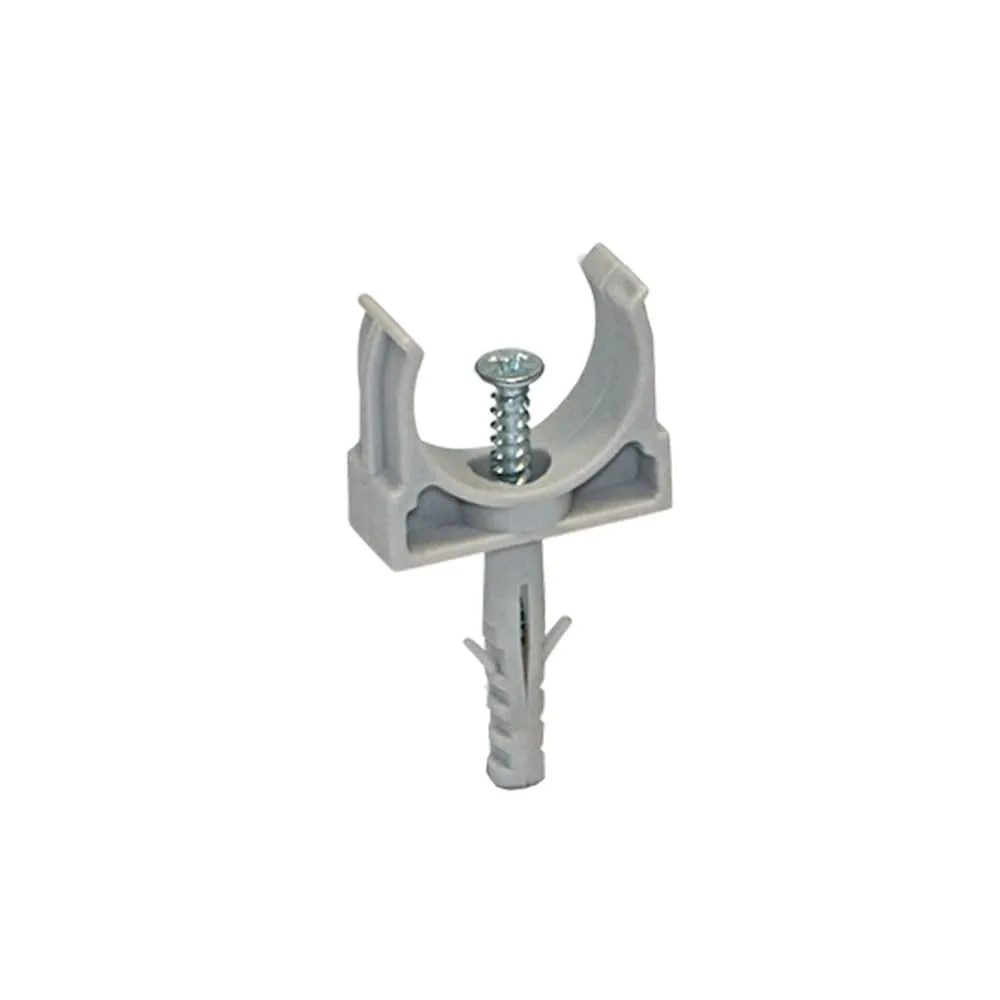 Arnocanali 50 Fissatubo con tassello Ø 16 mm - Grigio RAL7035