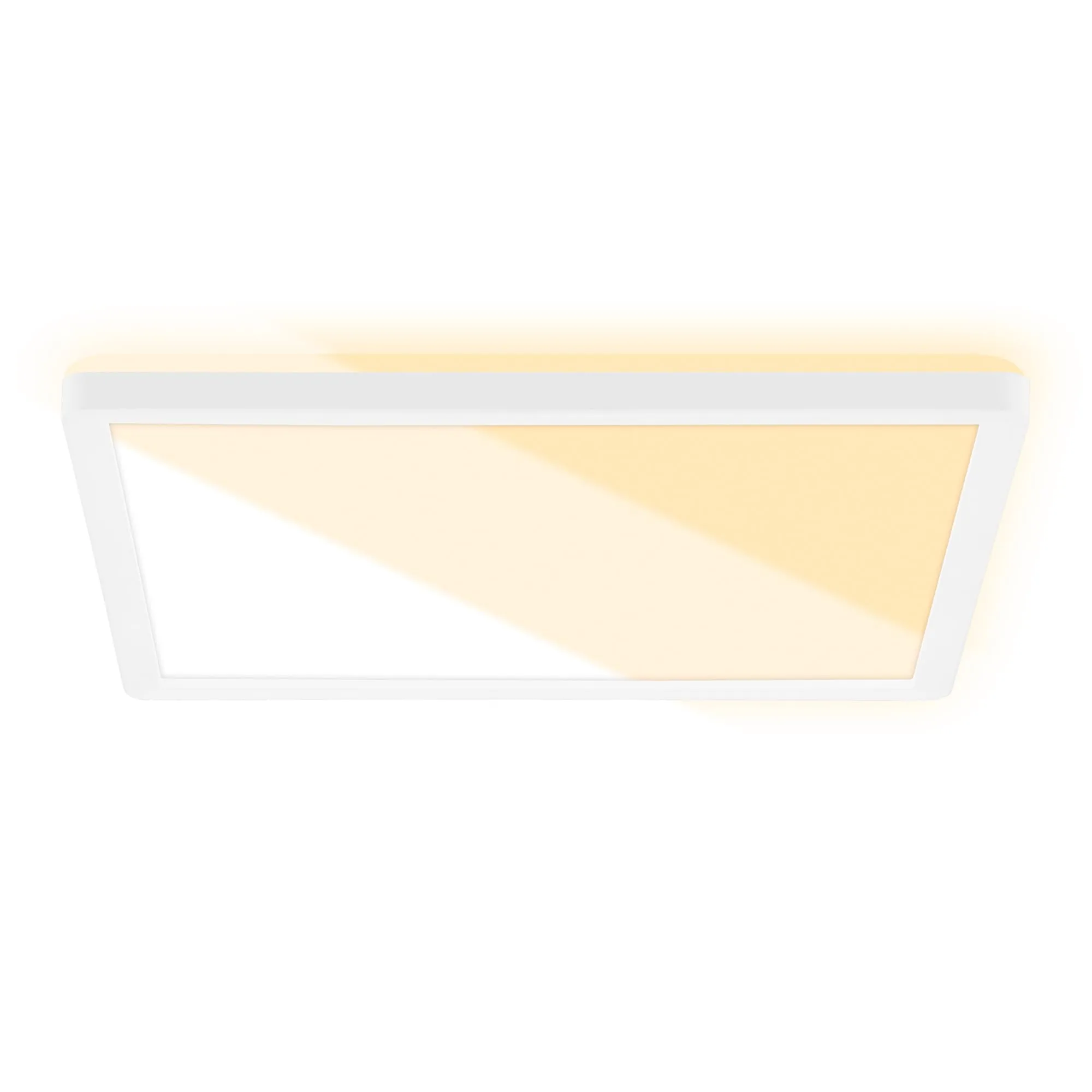 Briloner Leuchten Plafoniera LED Quadrata con Retroilluminazione, 18W, CCT