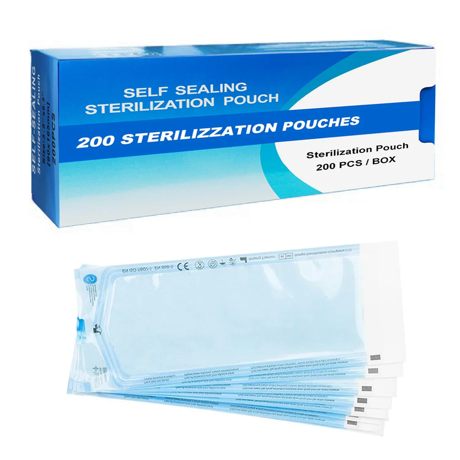 Sacchetti per Sterilizzazione Warrior Autosigillanti - 57 x 130 mm (200 pz)