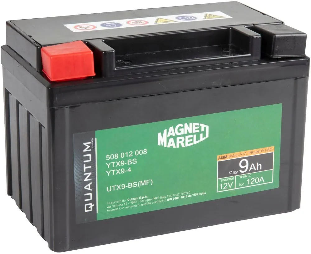 Batteria Moto Magneti Marelli YTX9-BS AGM 12V 9Ah
