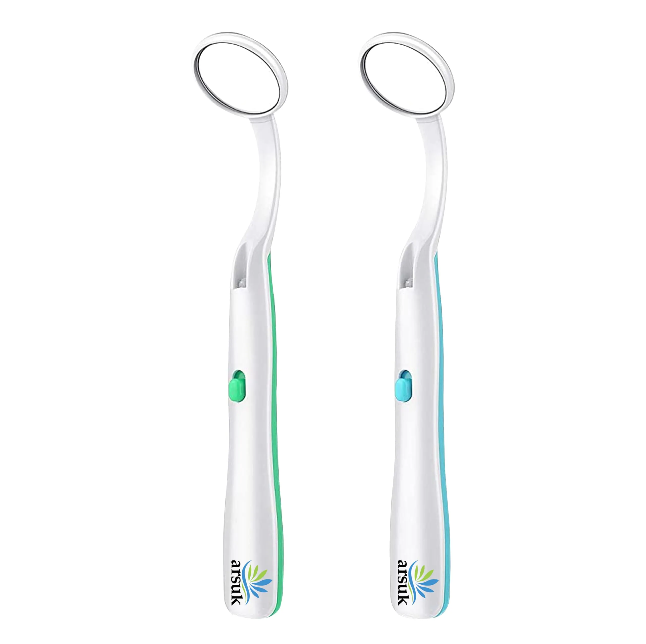 ARSUK LED Specchio Dentale con Luce Antiappannamento - Set da 2
