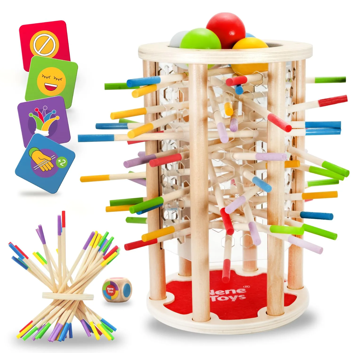 Nene Toys BALLFALL Grande - Gioco Montessori in Legno
