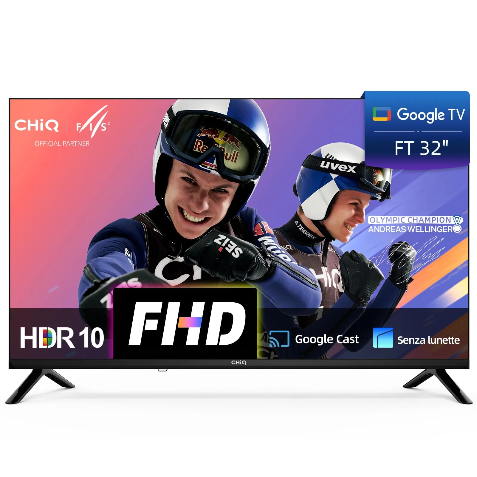 CHiQ LF32FT Smart TV 32 pollici Full HD Google TV