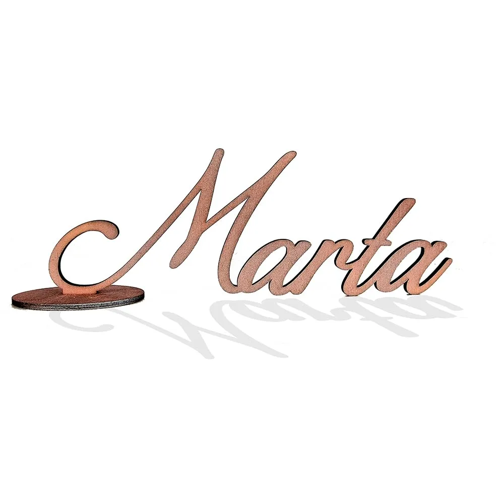 Scritta in Legno Personalizzata - Incisione Laser, Topper e Decorazione