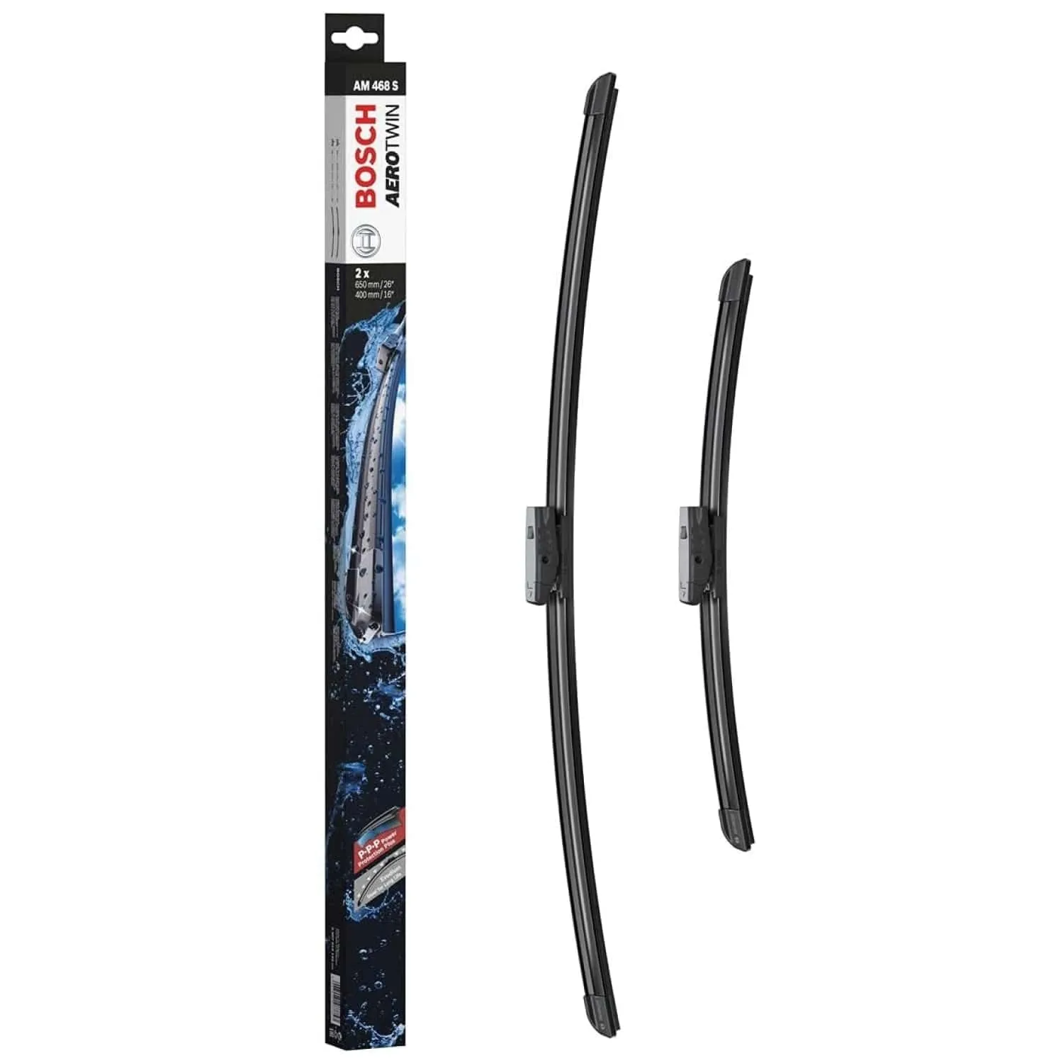 Bosch Aerotwin AP26U Tergicristalli Anteriori, Set di 2 Tergicristalli di Ricambio, con Adattatore Preassemblato, 650 mm/400 mm