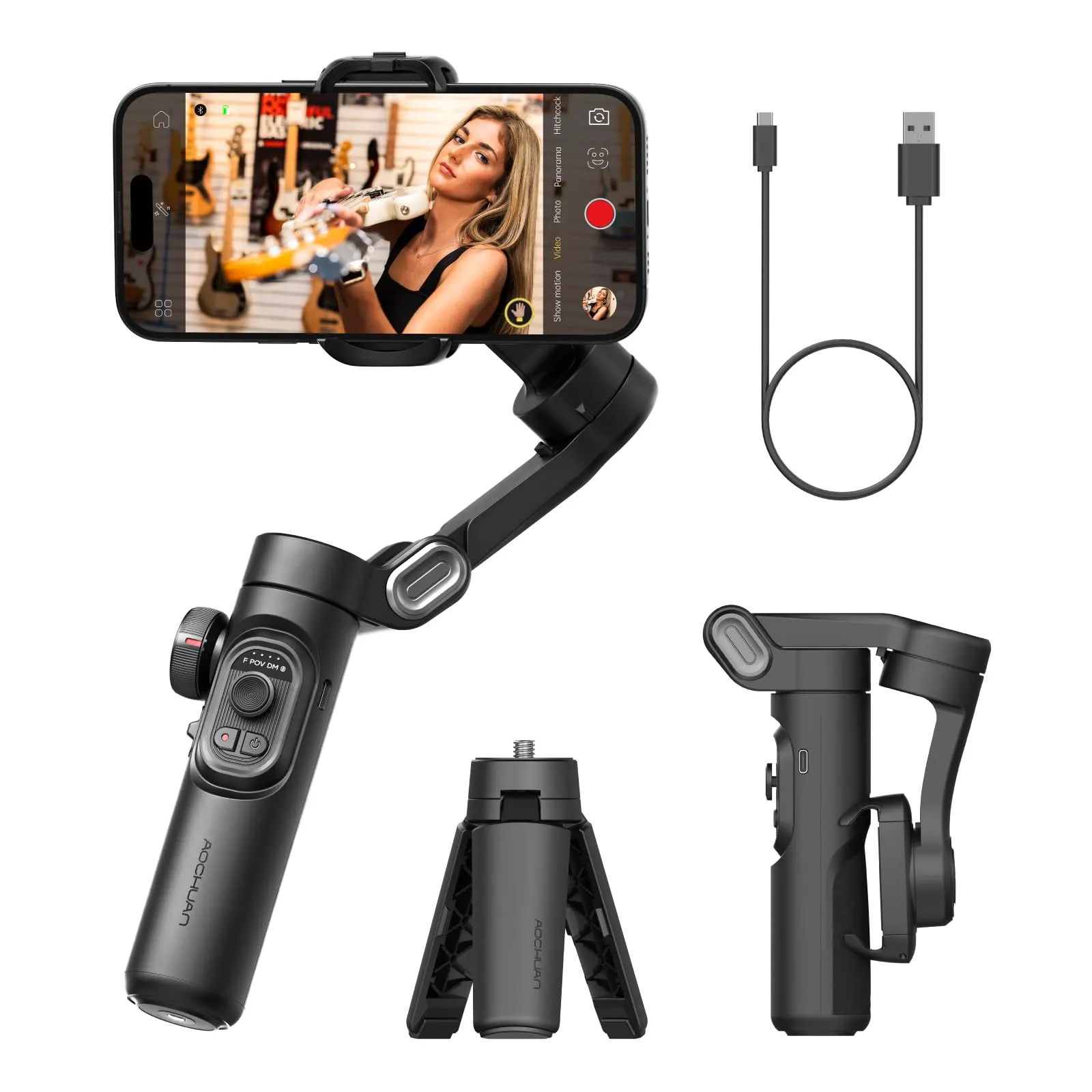AOCHUAN Smart XE Stabilizzatore Gimbal per Smartphone a 3 Assi