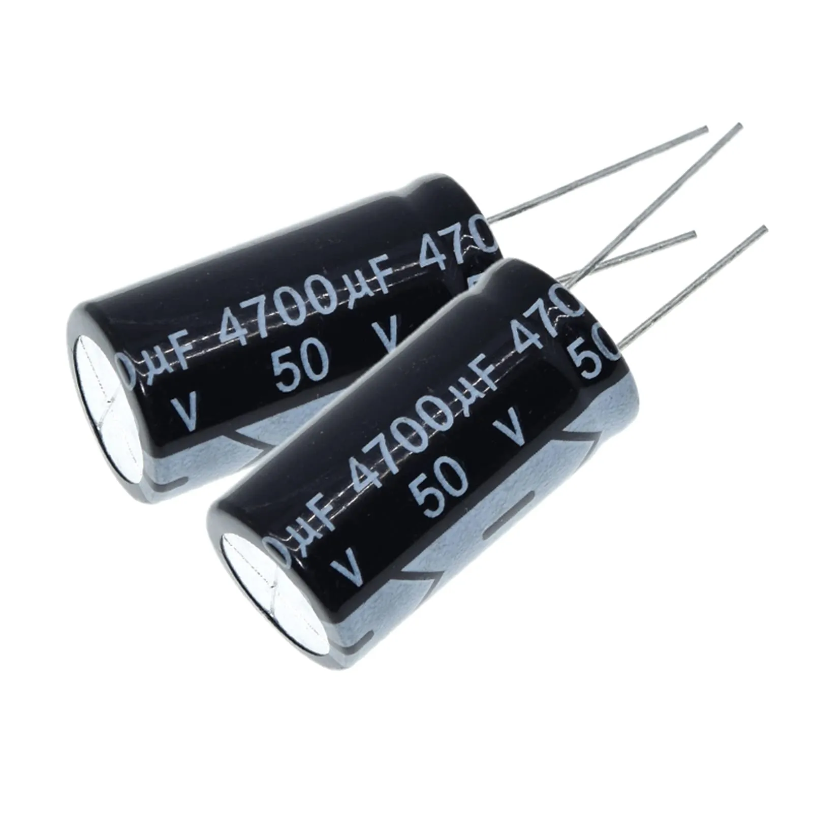 EFARMA Condensatore elettrolitico in alluminio 4700uF 50V (2 pezzi)