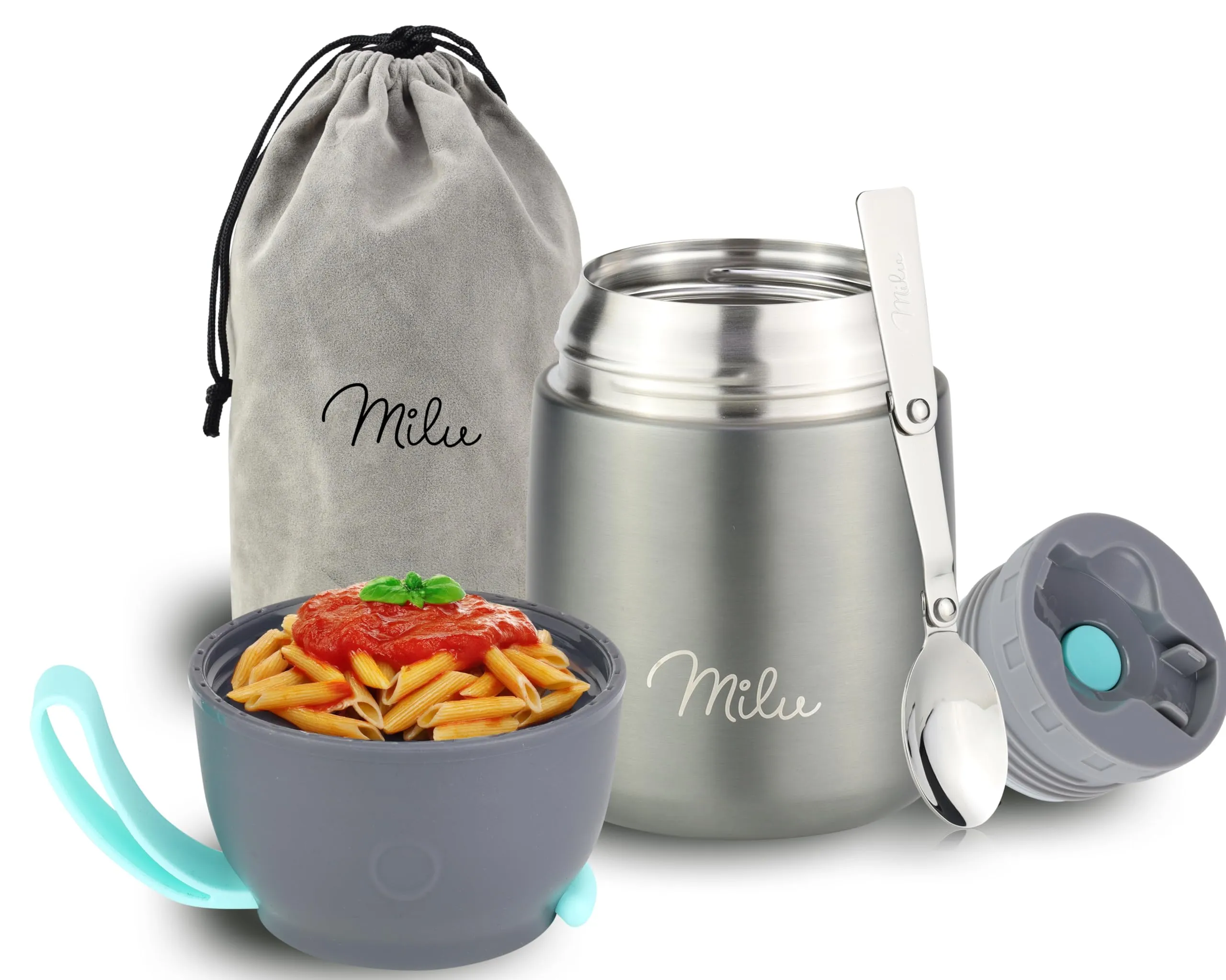 Milu Thermo Contenitore Termico per Alimenti in Acciaio Inox