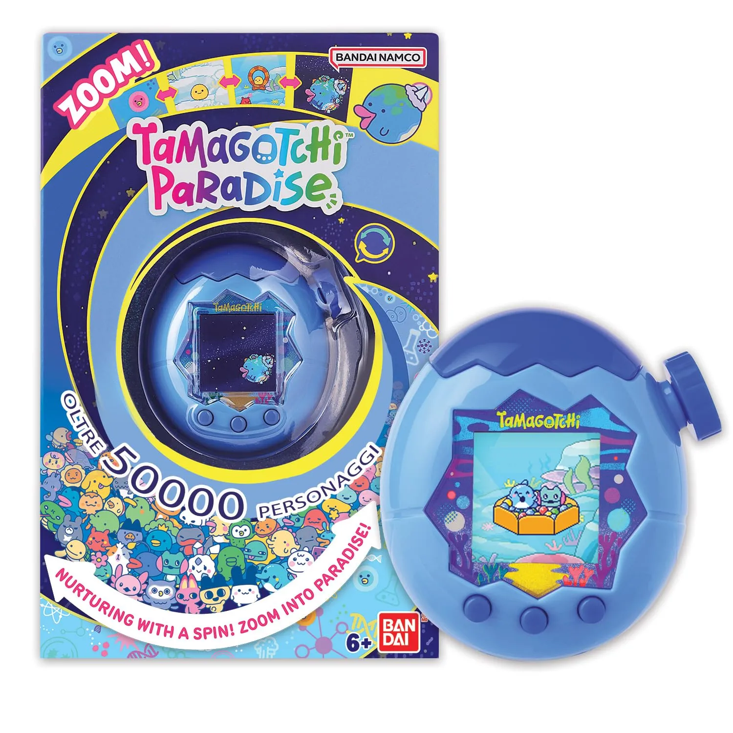 Tamagotchi Paradise Acqua Blu - Animale Virtuale Interattivo