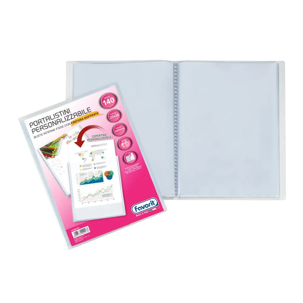 Favorit Portalistino Personalizzabile 140 Buste