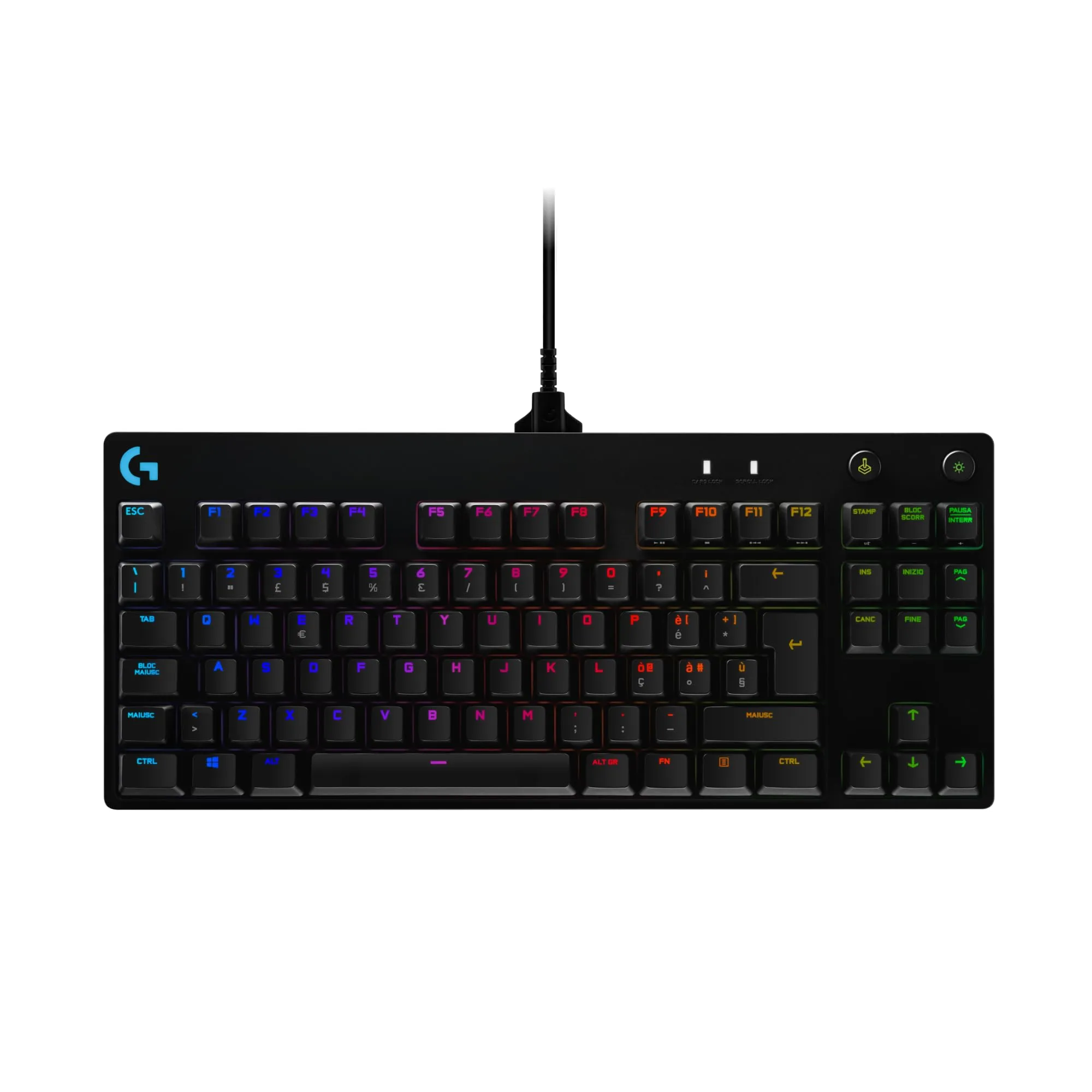 Logitech G PRO TKL Tastiera Gaming Meccanica GX Blue Clicky