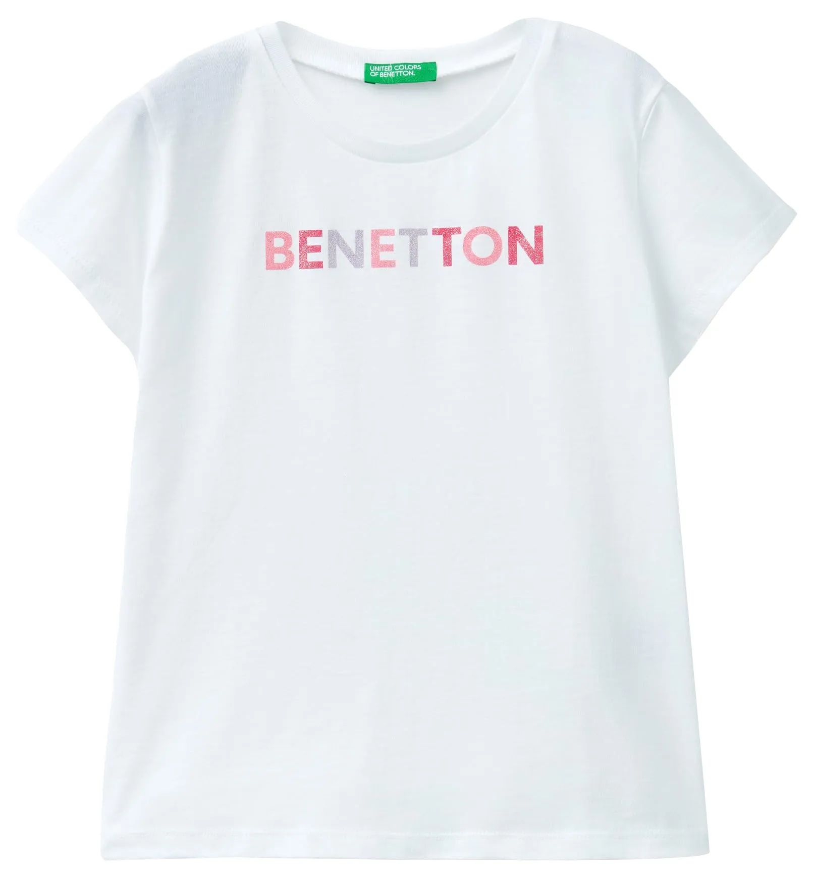 T-shirt United Colors of Benetton Manica Corta Multicolor Glitter