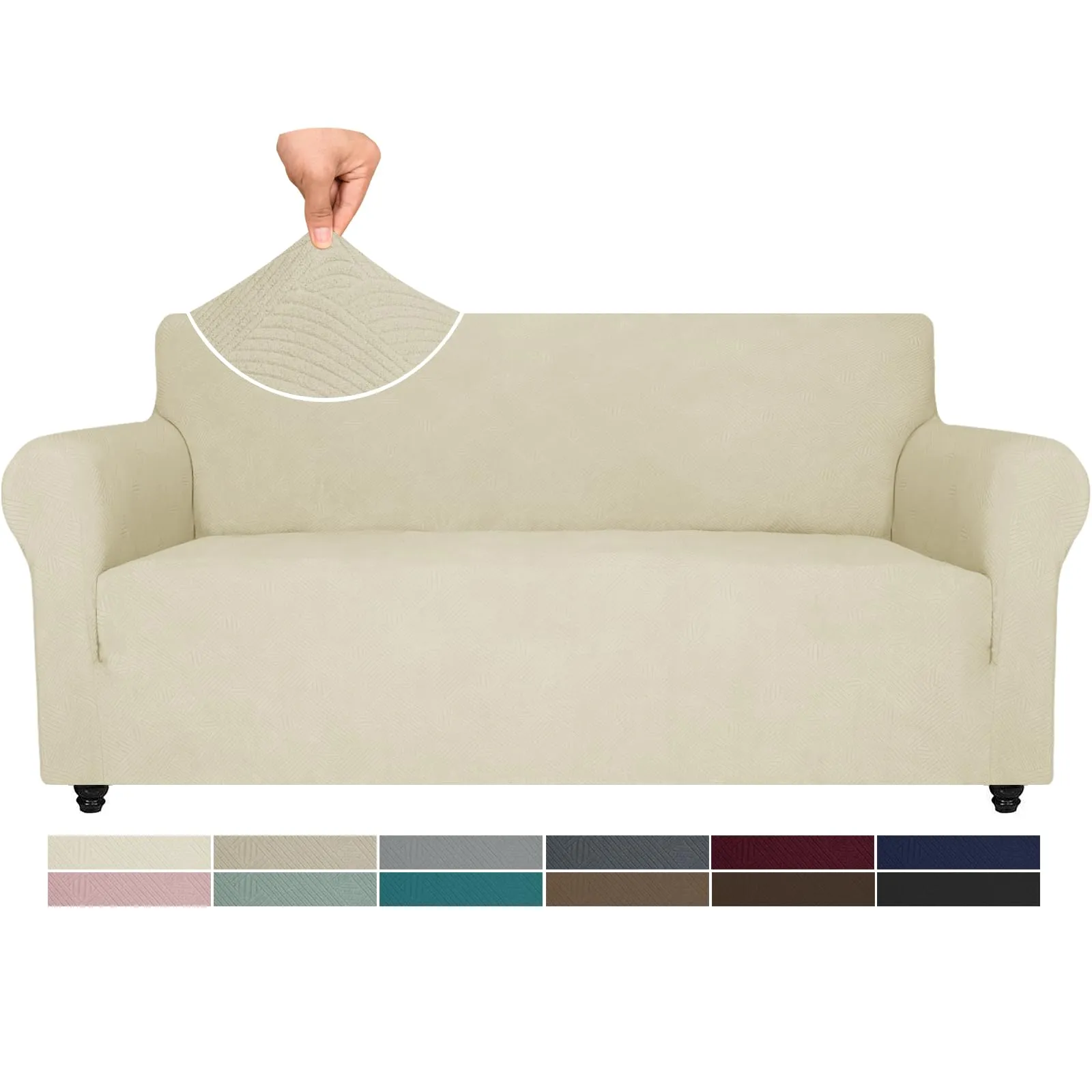 Ystyle Copridivano 3 Posti Beige Antigraffio e Antimacchia