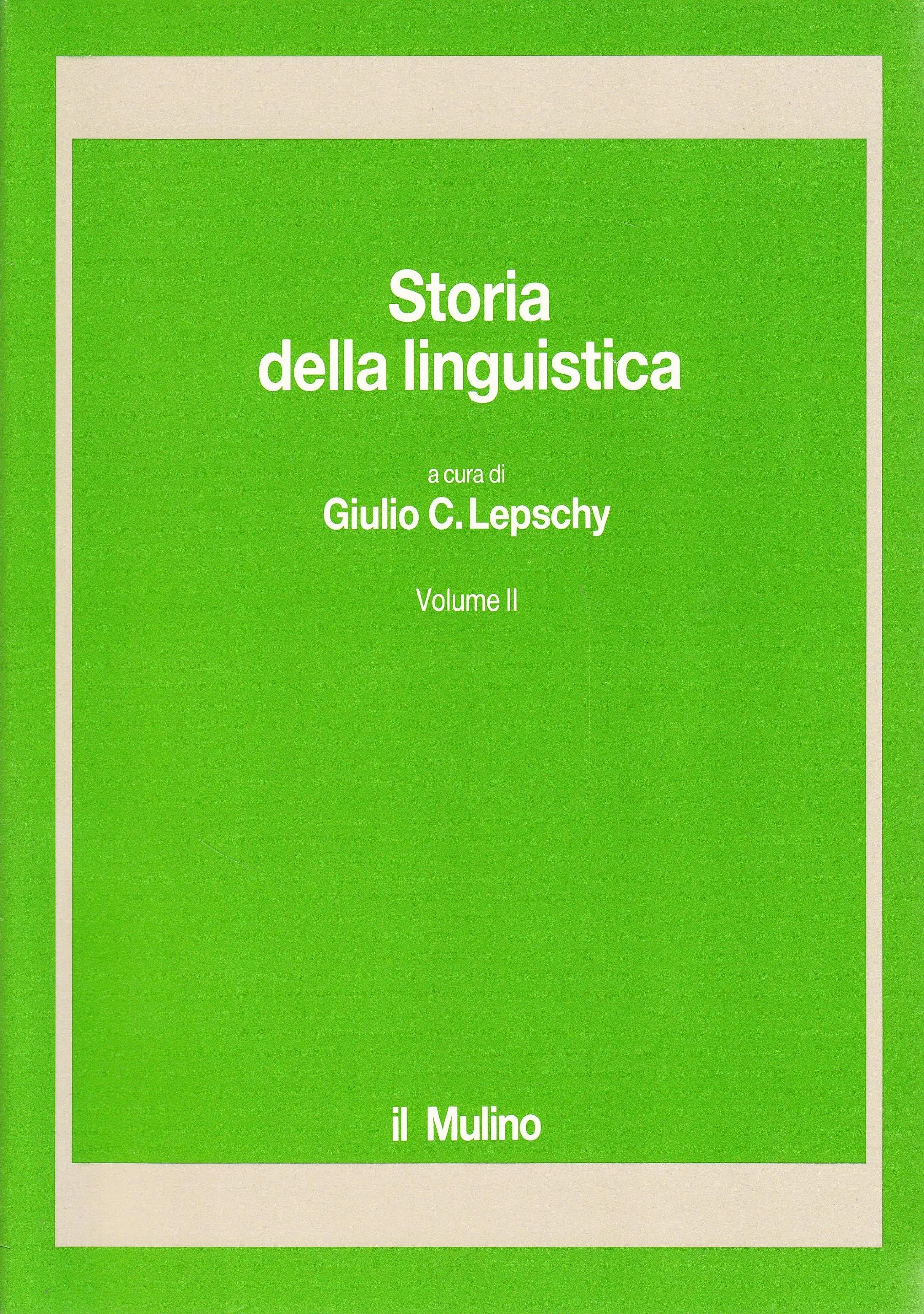 Storia della linguistica vol. 1