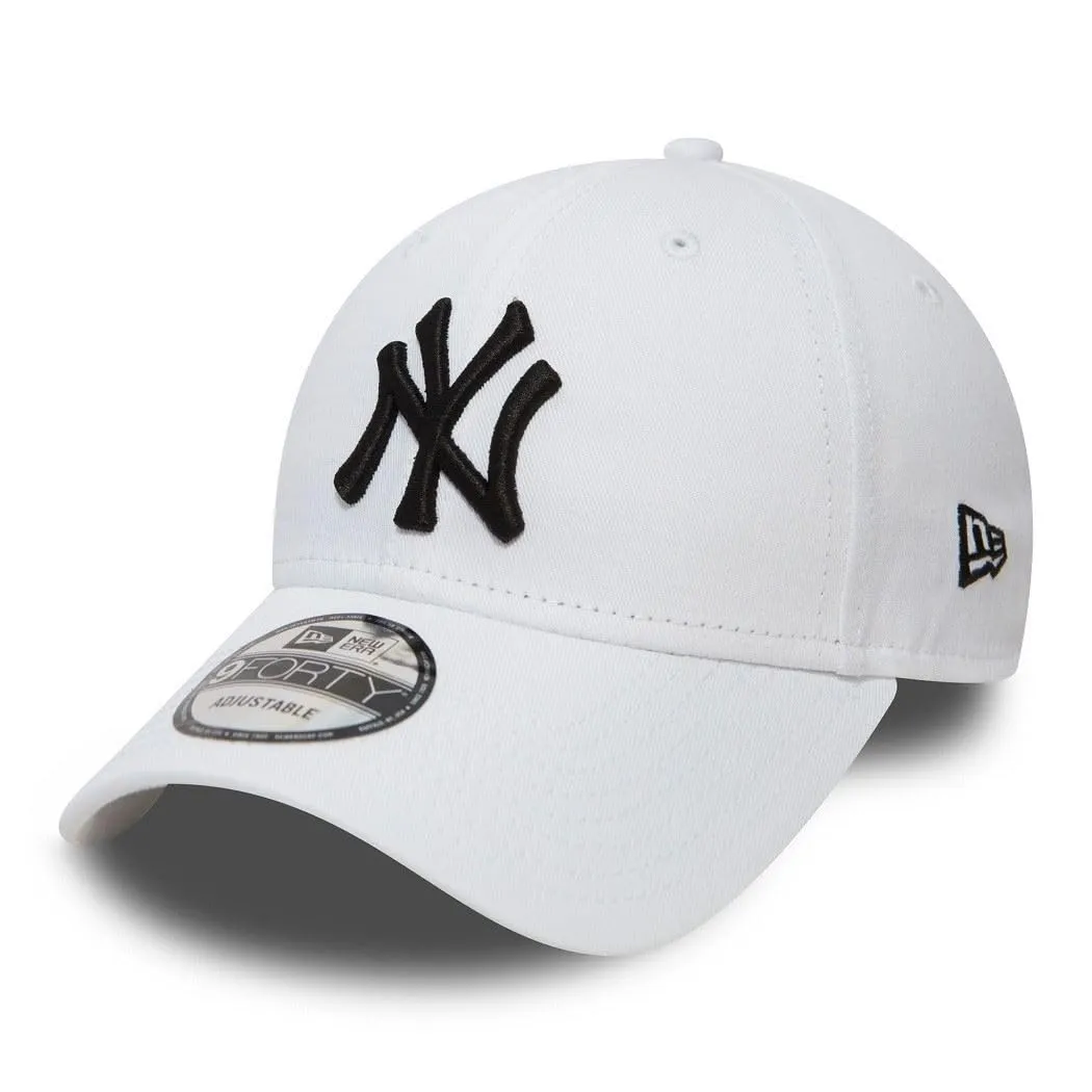 New Era New York Yankees MLB League Essential Bianco 9Forty Berretto Regolabile per Bambini