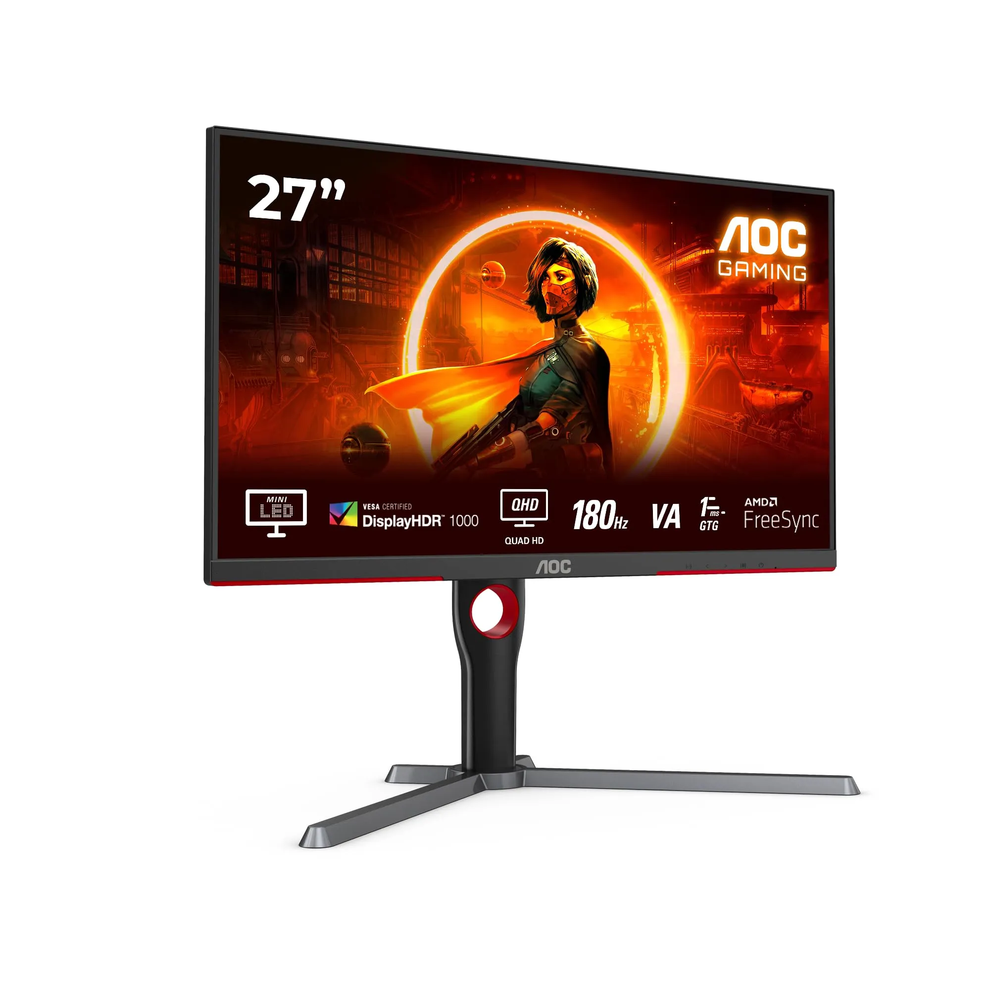 AOC Gaming Q27G3XMN - Monitor Gaming QHD 27" 180Hz HDR1000