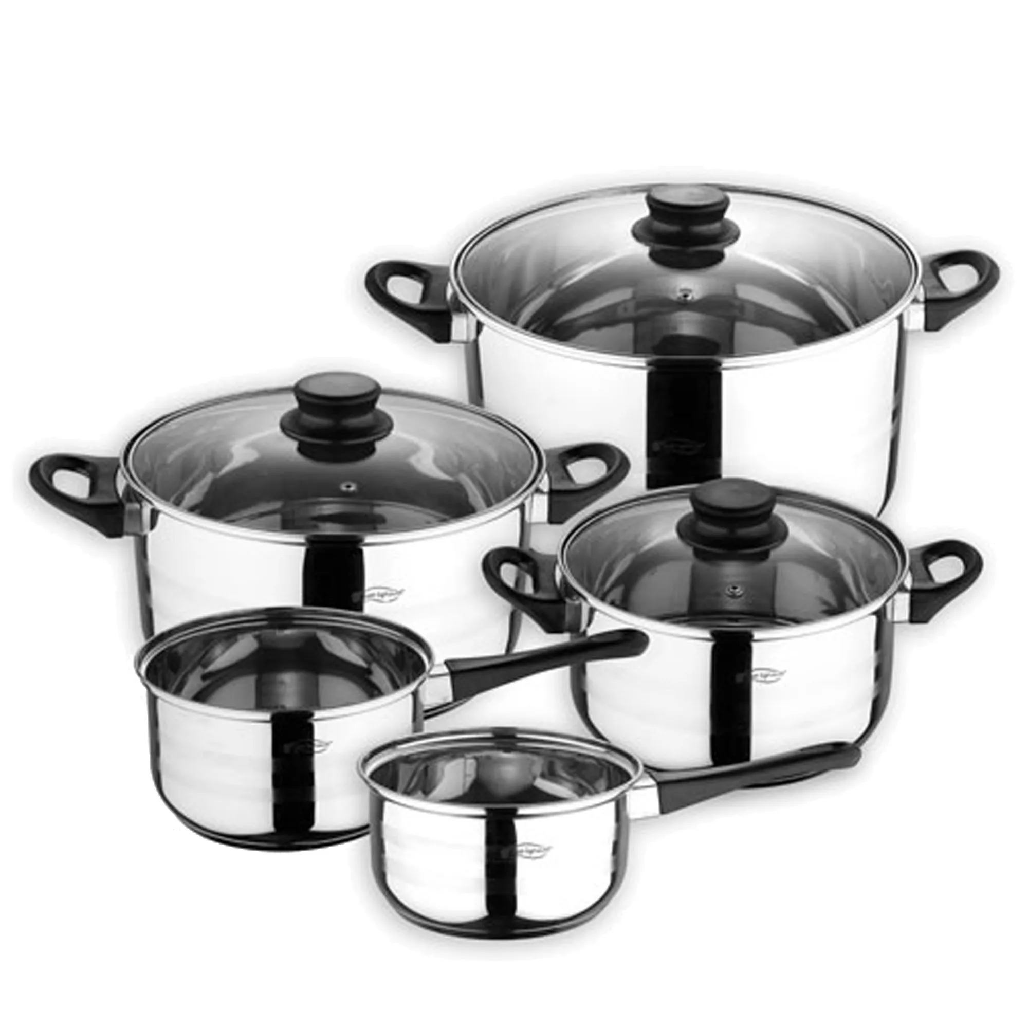 San Ignacio Batteria da Cucina 8 Pezzi Acciaio Inossidabile