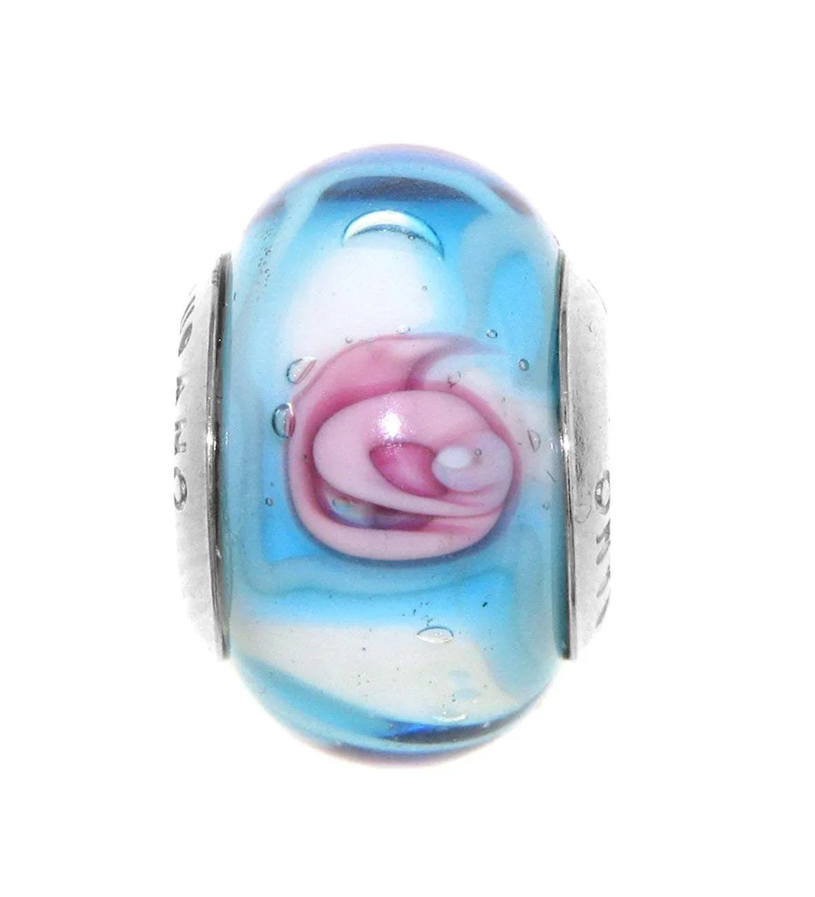 Charm Murrina in Vetro Originale di Murano e Argento 925 - Venetiaurum