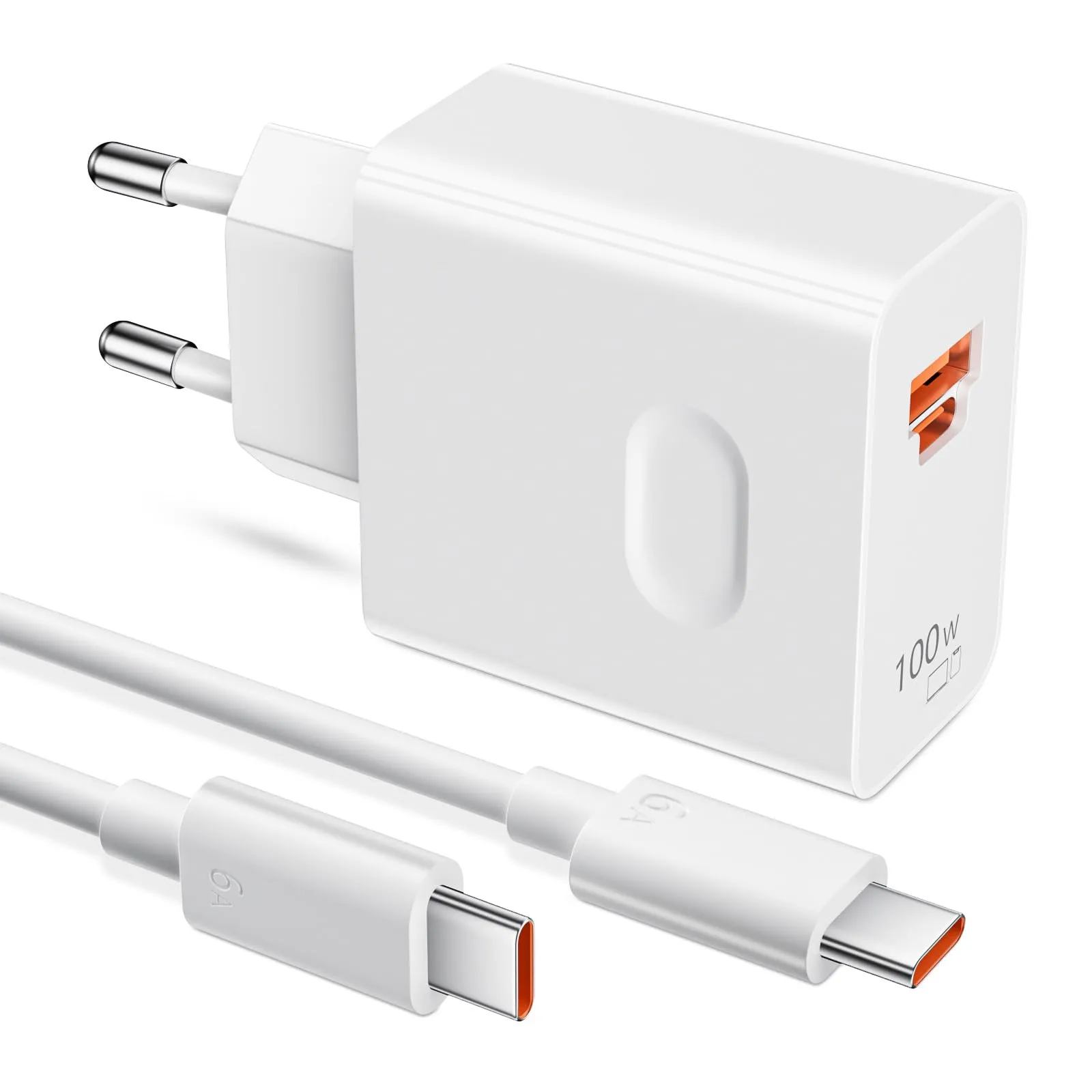 Caricabatterie Rapido 100W SuperCharge per HONOR, con Cavo USB-C 6A