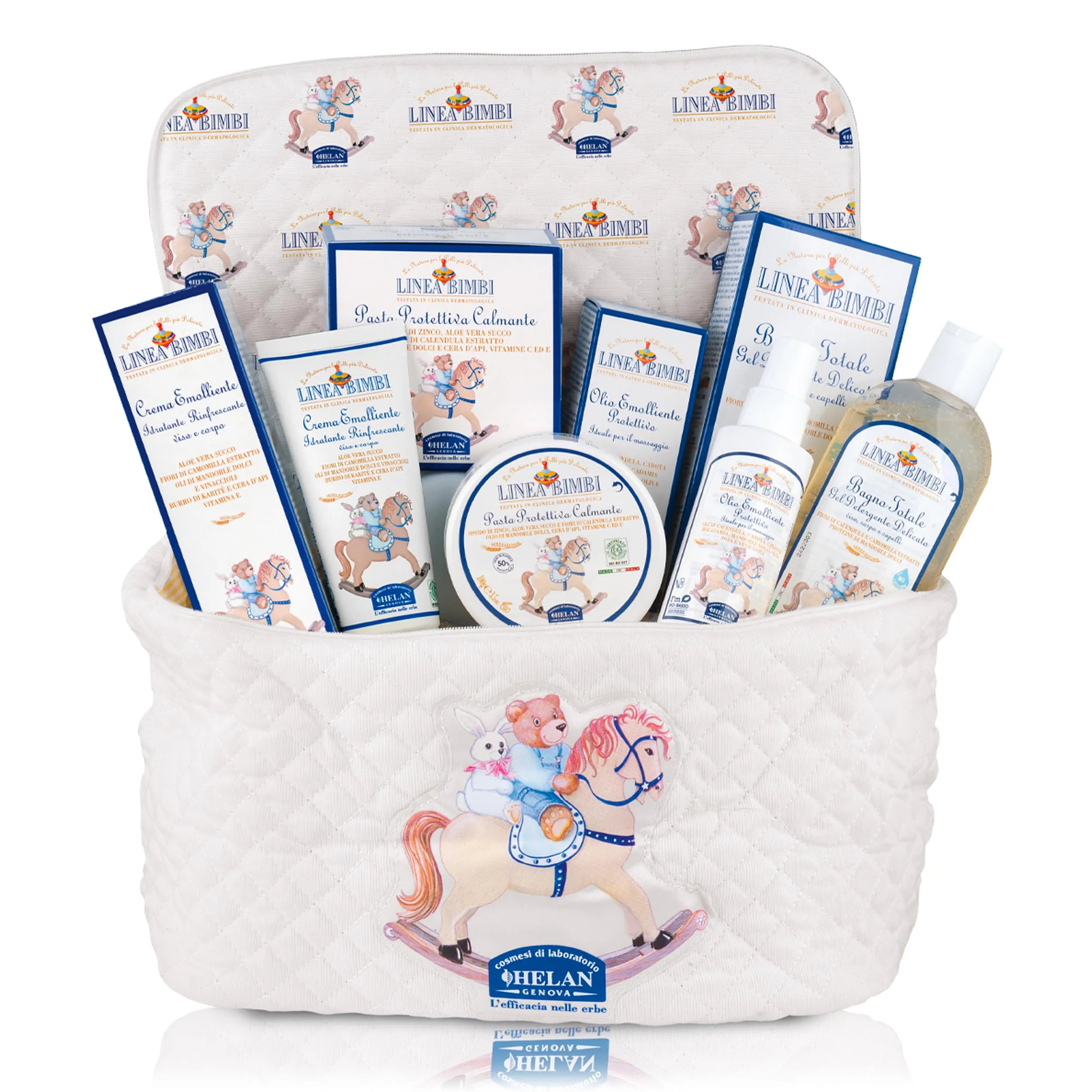 Helan Linea Bimbi - Set Bagnetto Neonato con Beauty Case