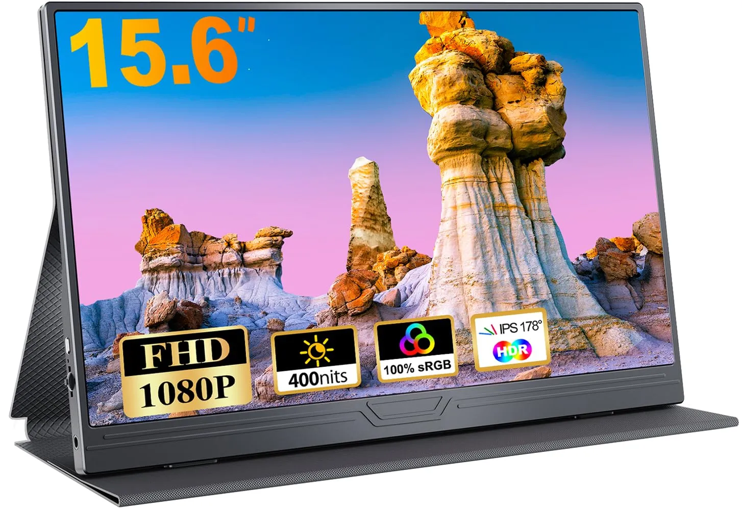 CUIUIC Monitor Portatile 15.6'' IPS FHD con HDR