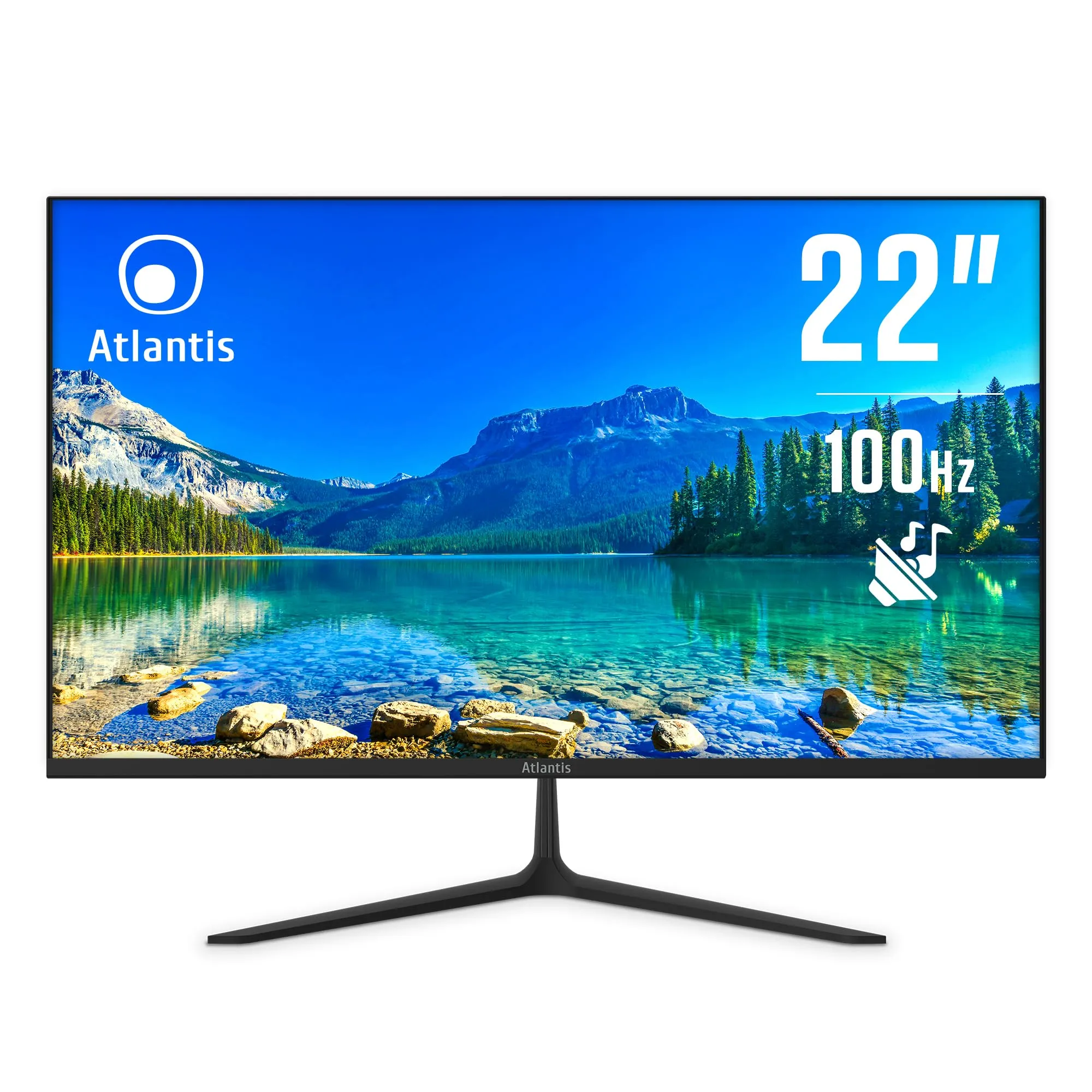 Monitor Atlantis 22" VA 100Hz Full HD Multimediale FreeSync