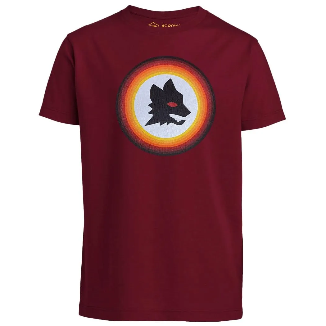 AS Roma T-Shirt Lupetto Stampato - Ragazzi - Rossa