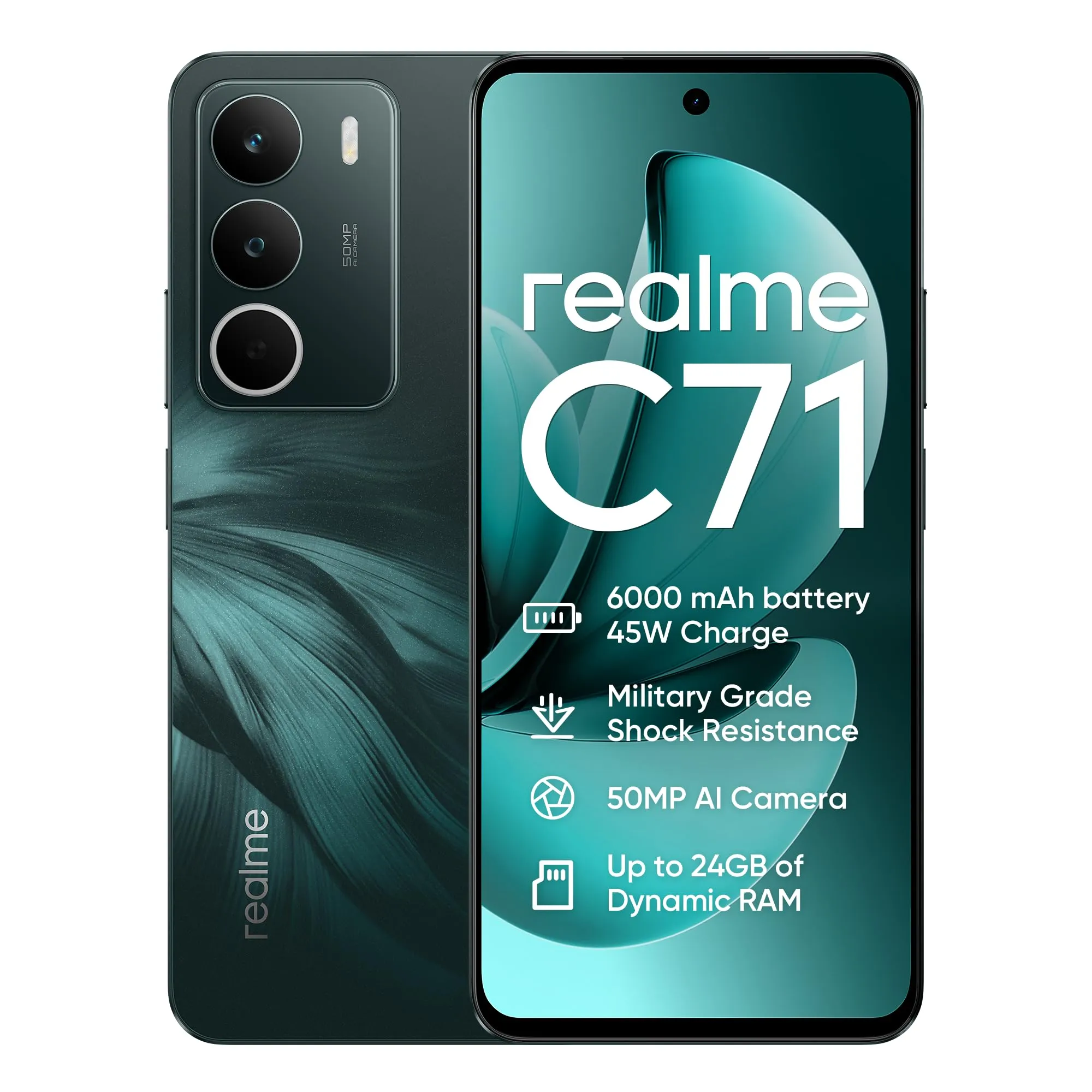 Realme C71 4G Smartphone 8+256GB Forest Owl