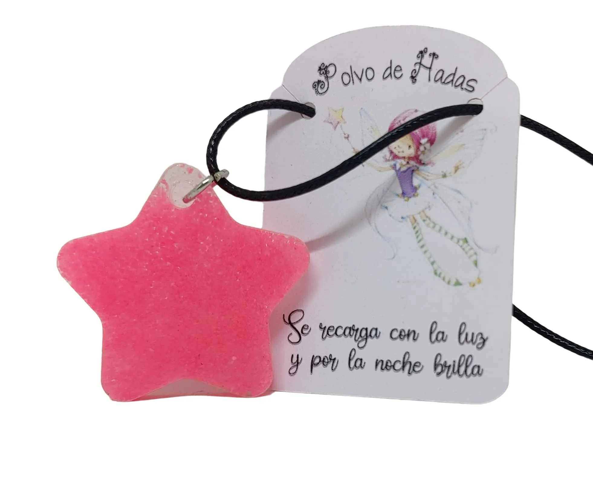Ciondolo Polvere di Fata a Forma di Stella Luminosa - Collana Magica per Bambini