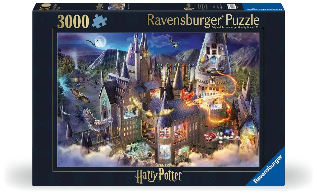 Ravensburger - Puzzle Harry Potter, Hogwarts Interior, 3000 pezzi