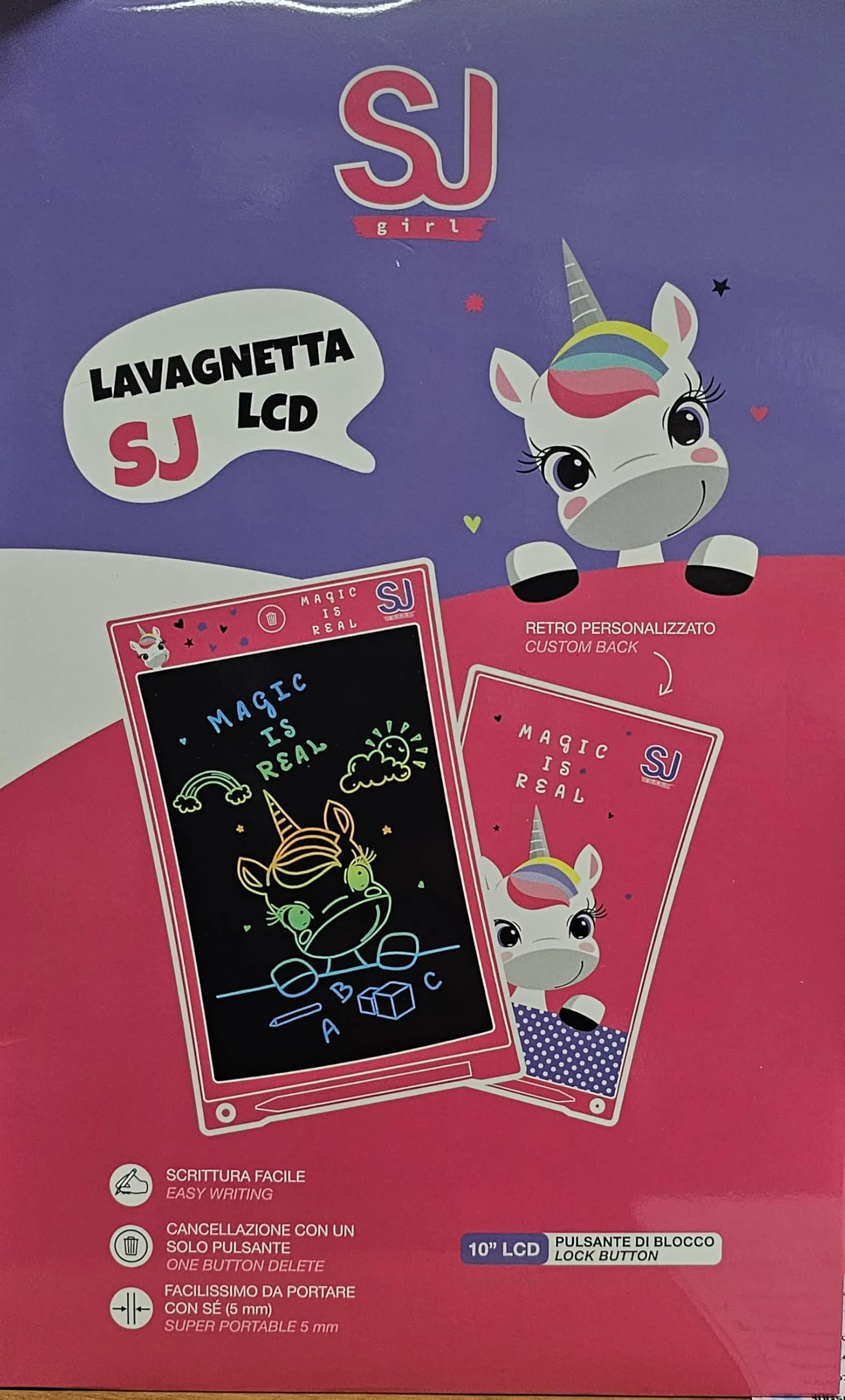 Lavagnetta LCD SEVEN SJ GIRL - UNICORNO