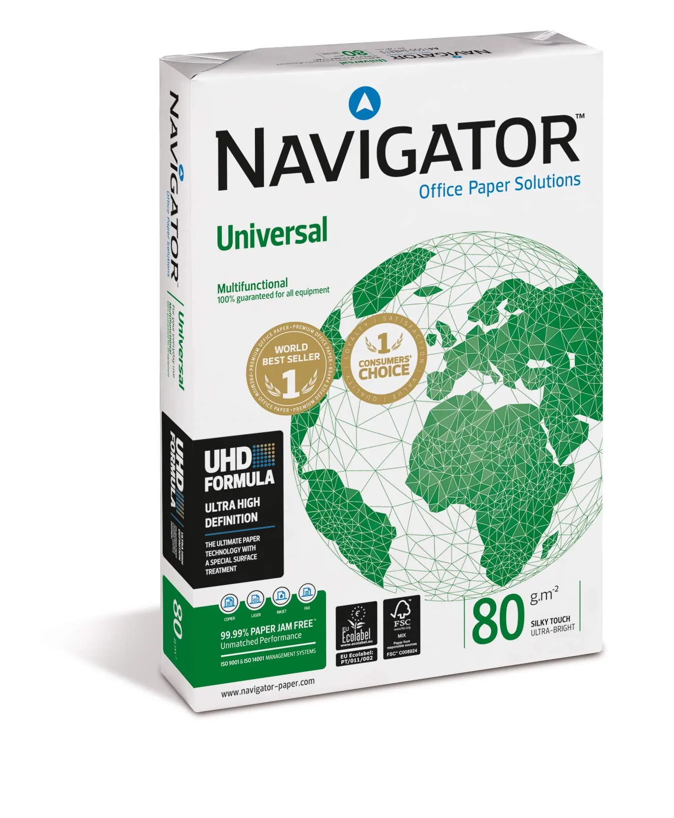 The Navigator Company Carta A3 80g/mq - Risma da 500 Fogli