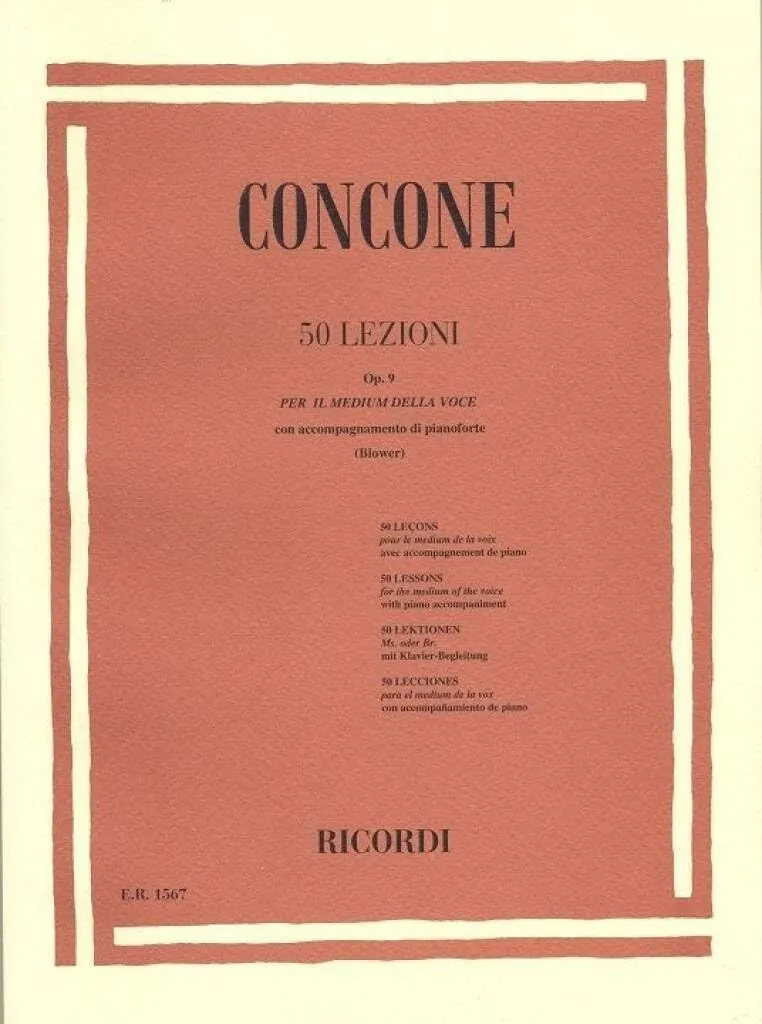 50 Lezioni Opus 9 Chant (French Edition) di Giuseppe Concone