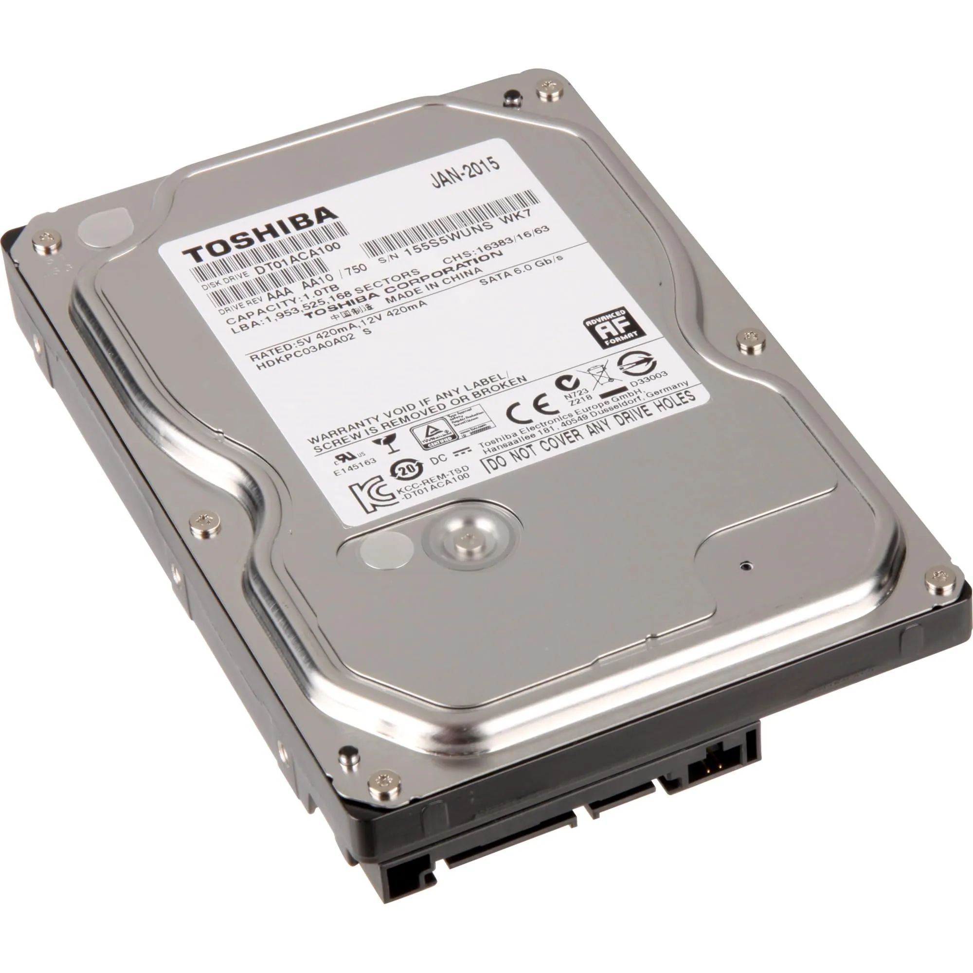 Toshiba DT01ACA100 Hard Disk Interno 1TB