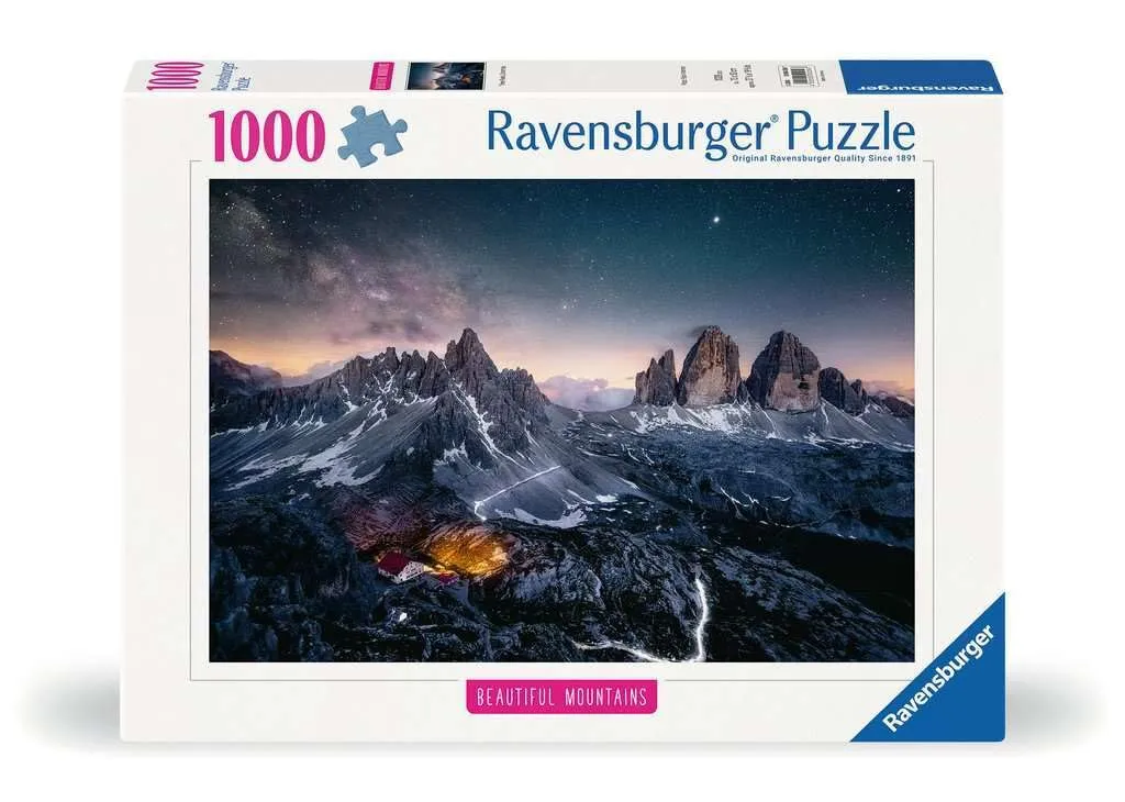 Ravensburger - Puzzle Le Tre Cime di Lavaredo, Collezione Beautiful Mountains, 1000 Pezzi