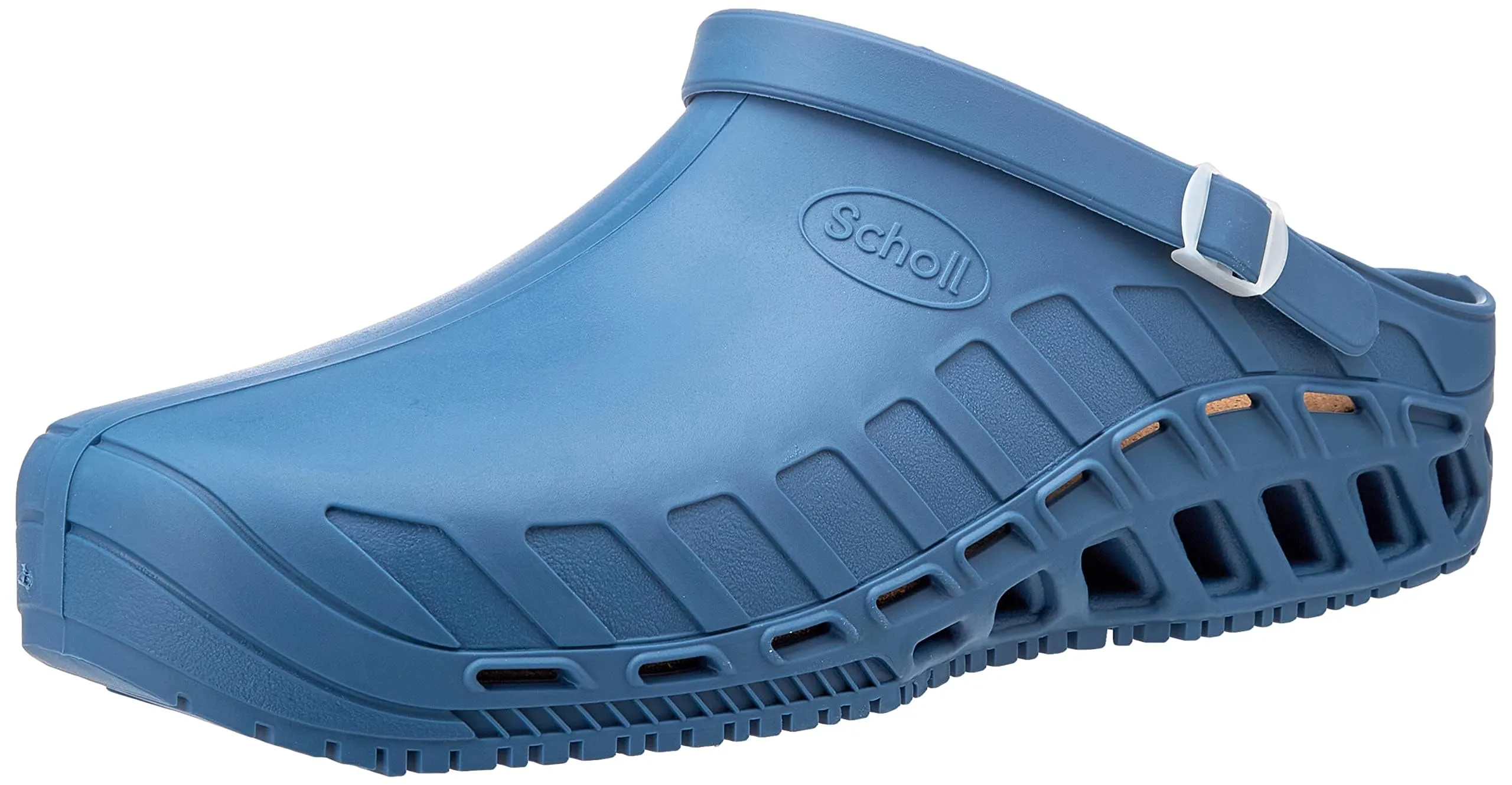 Scholl Clog Evo, Zoccoli Sanitari Medicali Unisex - Adulto, Azzurro, 38 EU